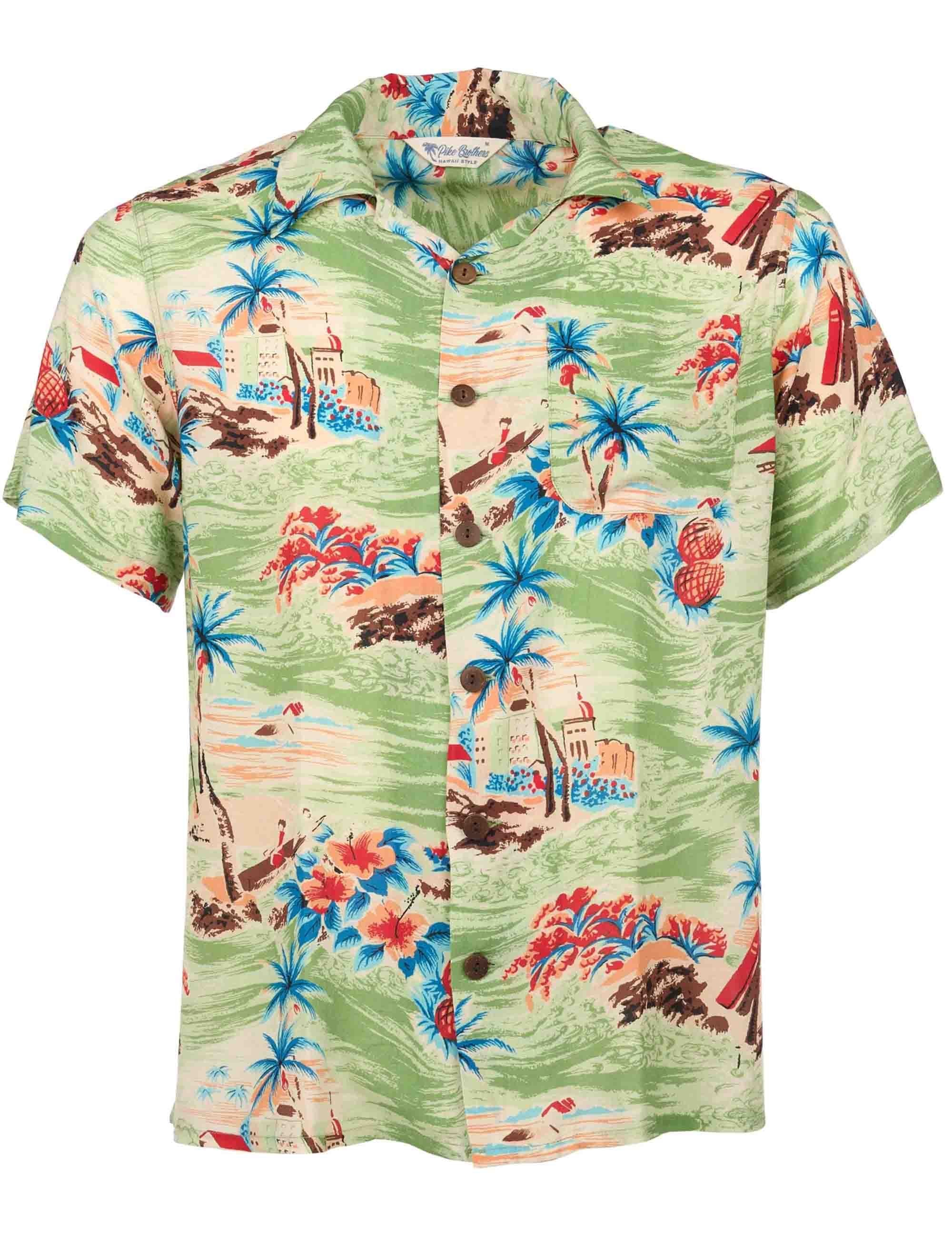 1947 Albert Hawaiin Shirt - Palima Green