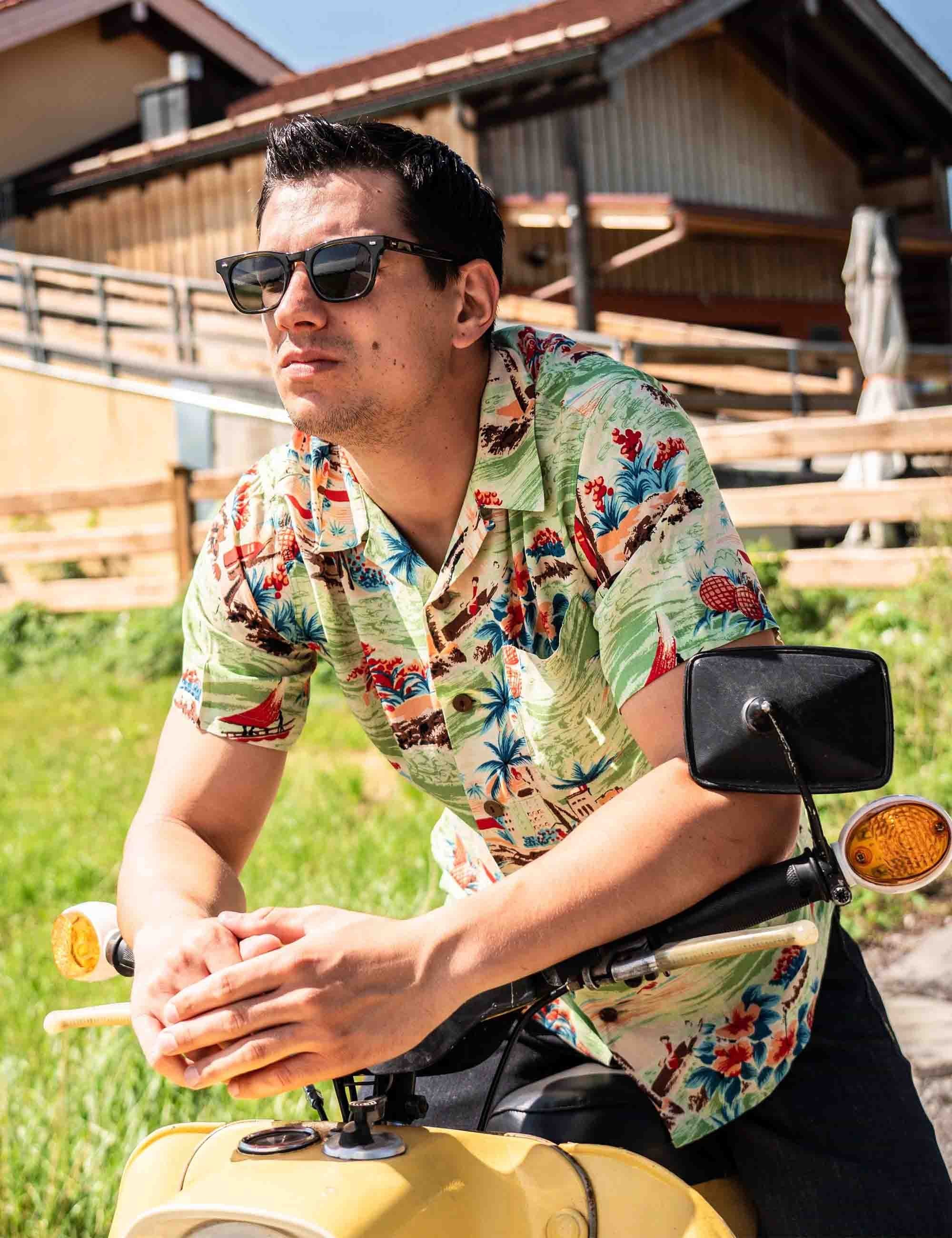 1947 Albert Hawaiin Shirt - Palima Green