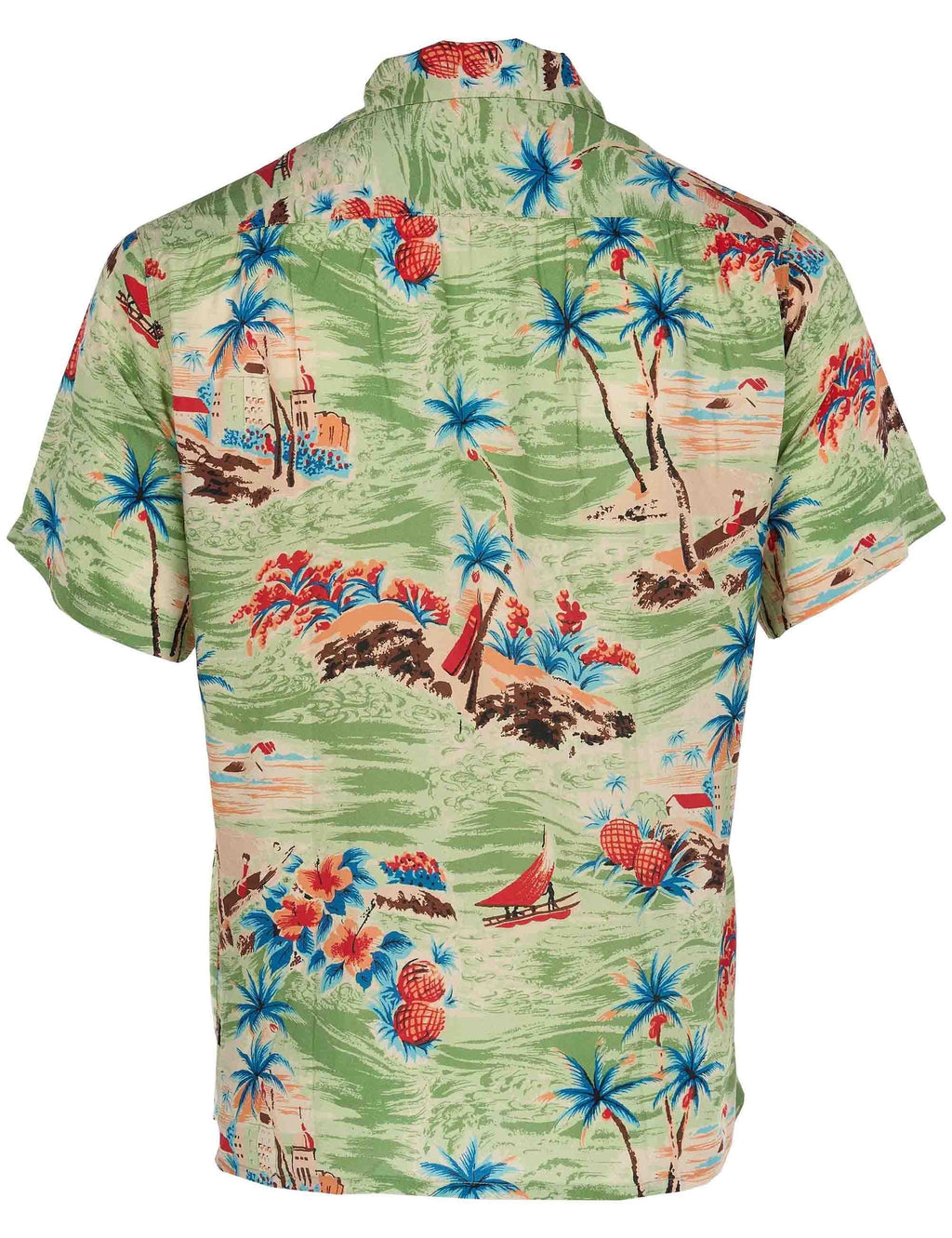 1947 Albert Hawaiin Shirt - Palima Green
