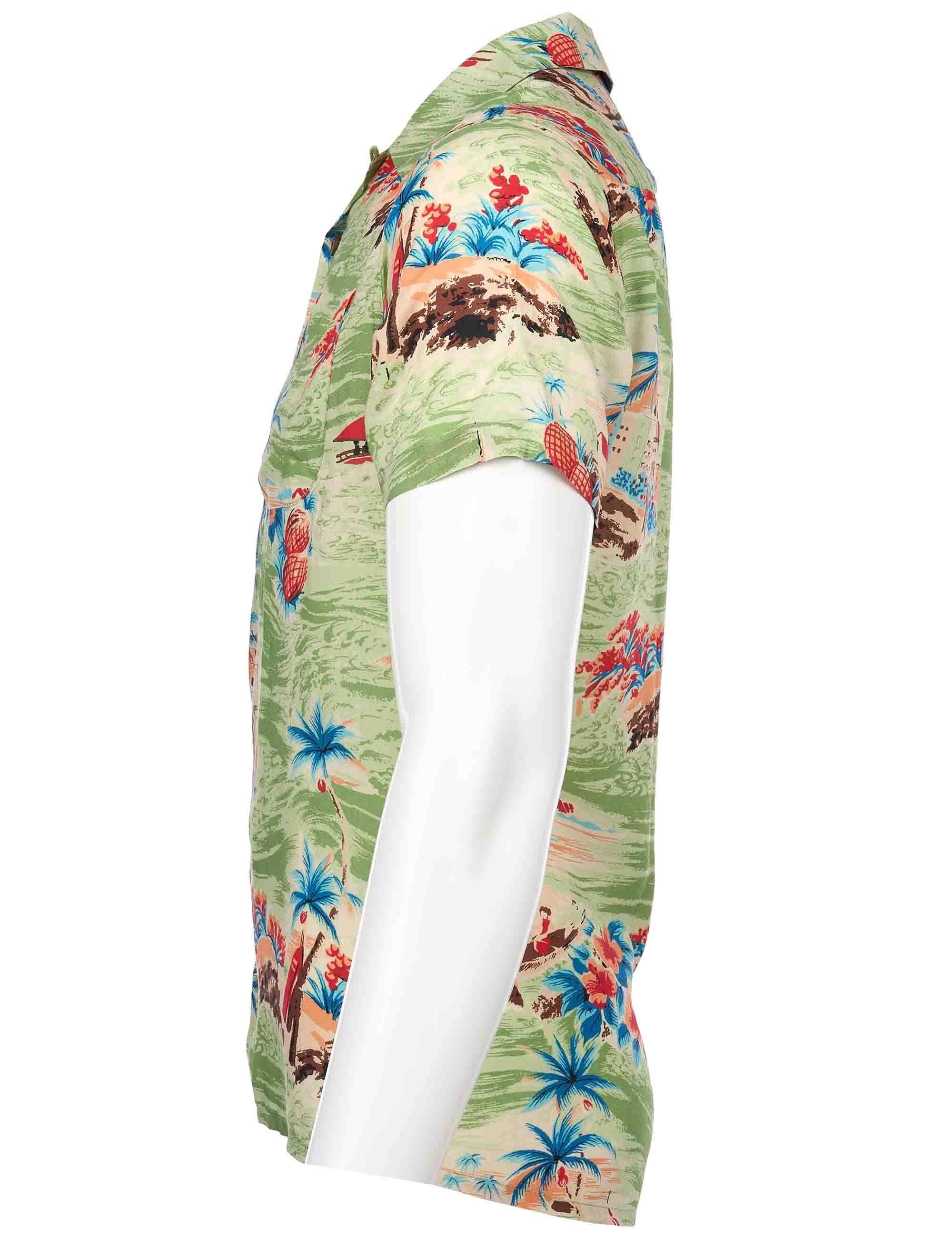 1947 Albert Hawaiin Shirt - Palima Green