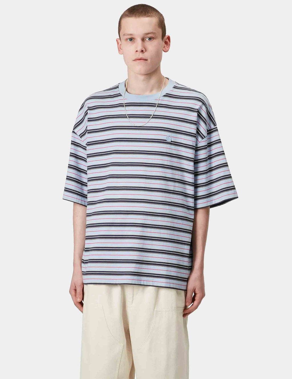 Nathan Stripe T-Shirt - Nathan Stripe, Air Sky