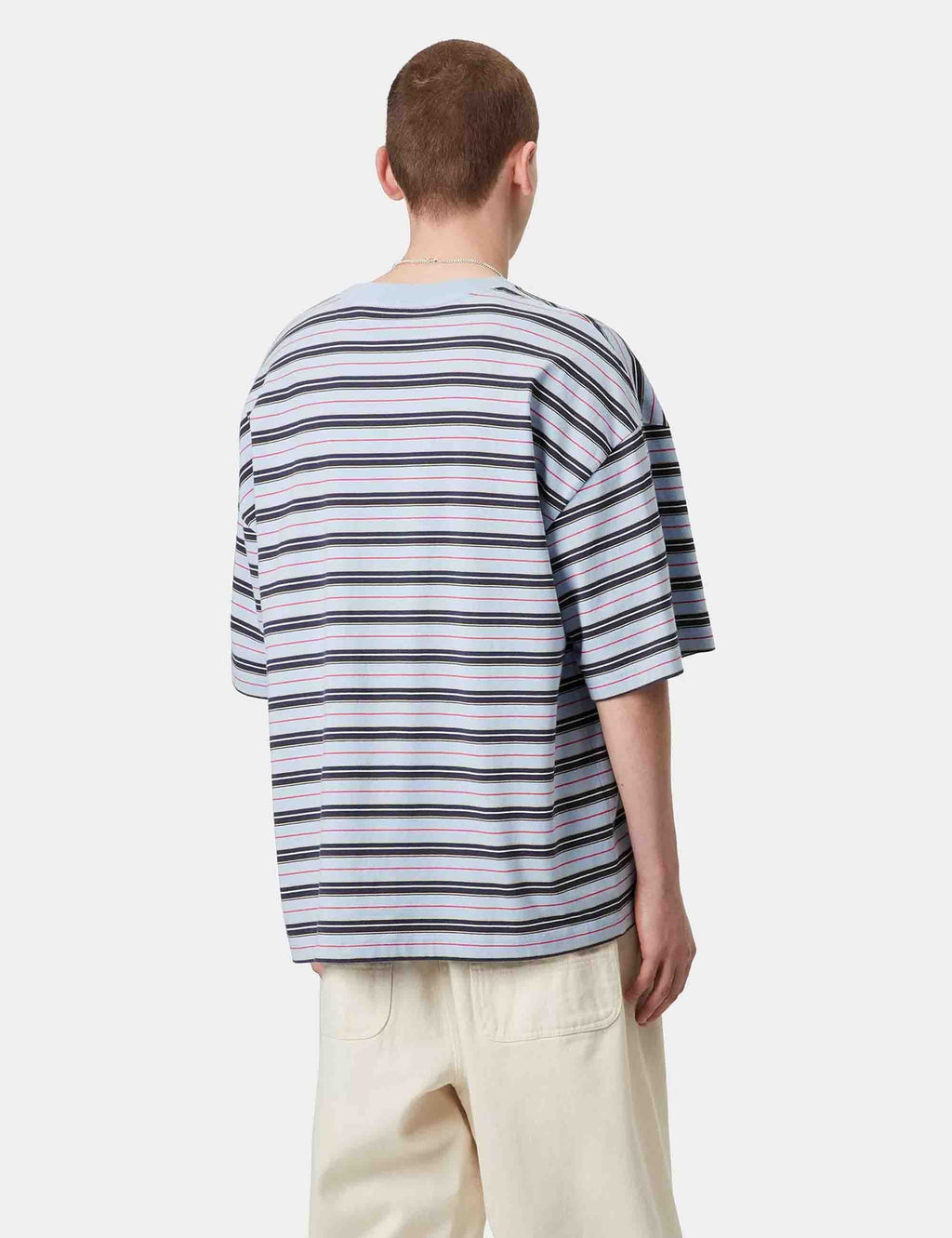 Nathan Stripe T-Shirt - Nathan Stripe, Air Sky