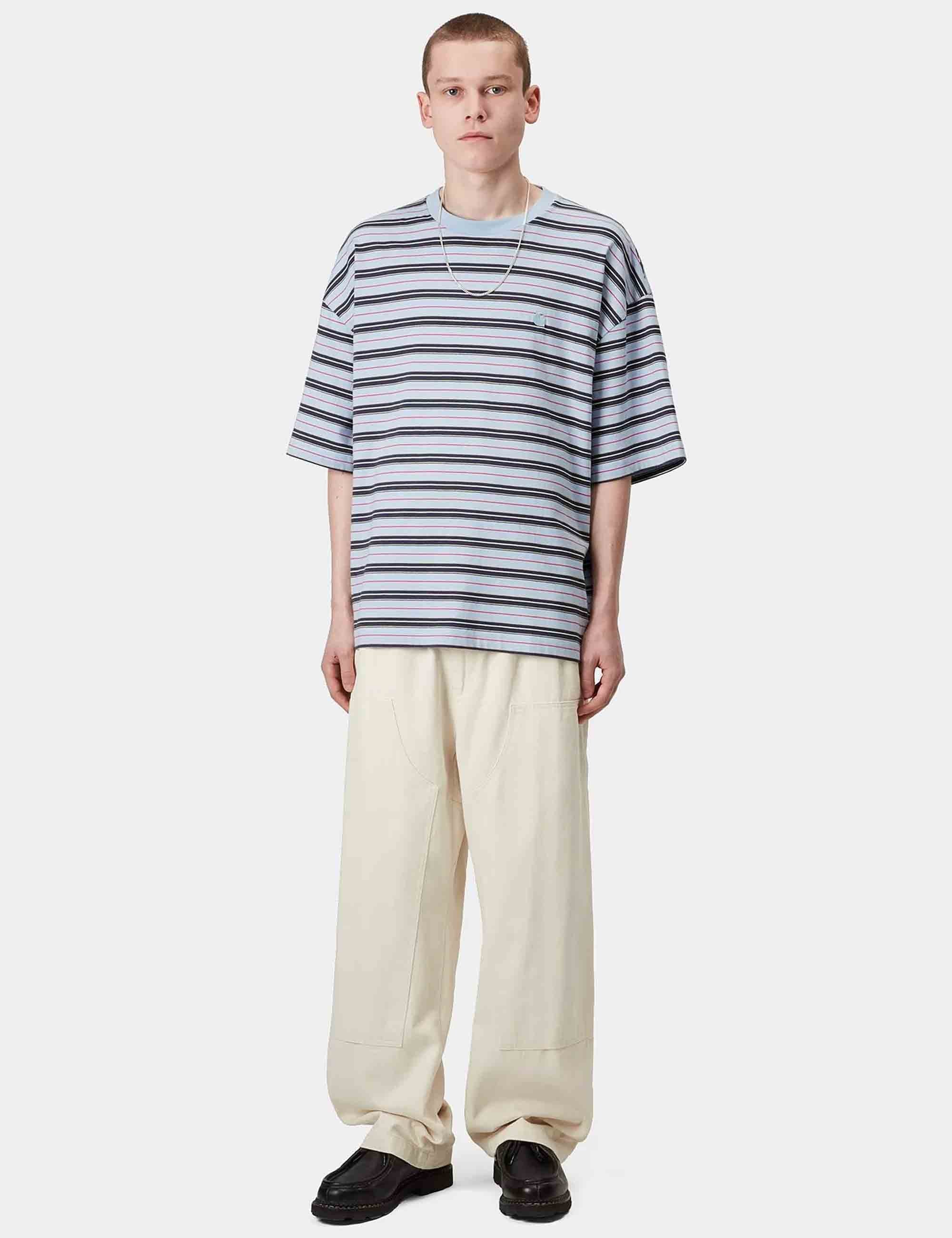 Nathan Stripe T-Shirt - Nathan Stripe, Air Sky