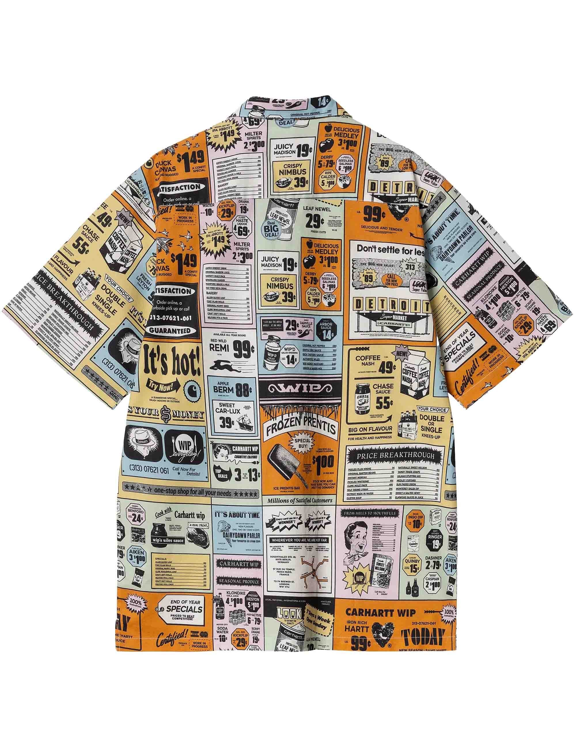 Catalogue Short Sleeve Shirt - Catalogue Print, Hue