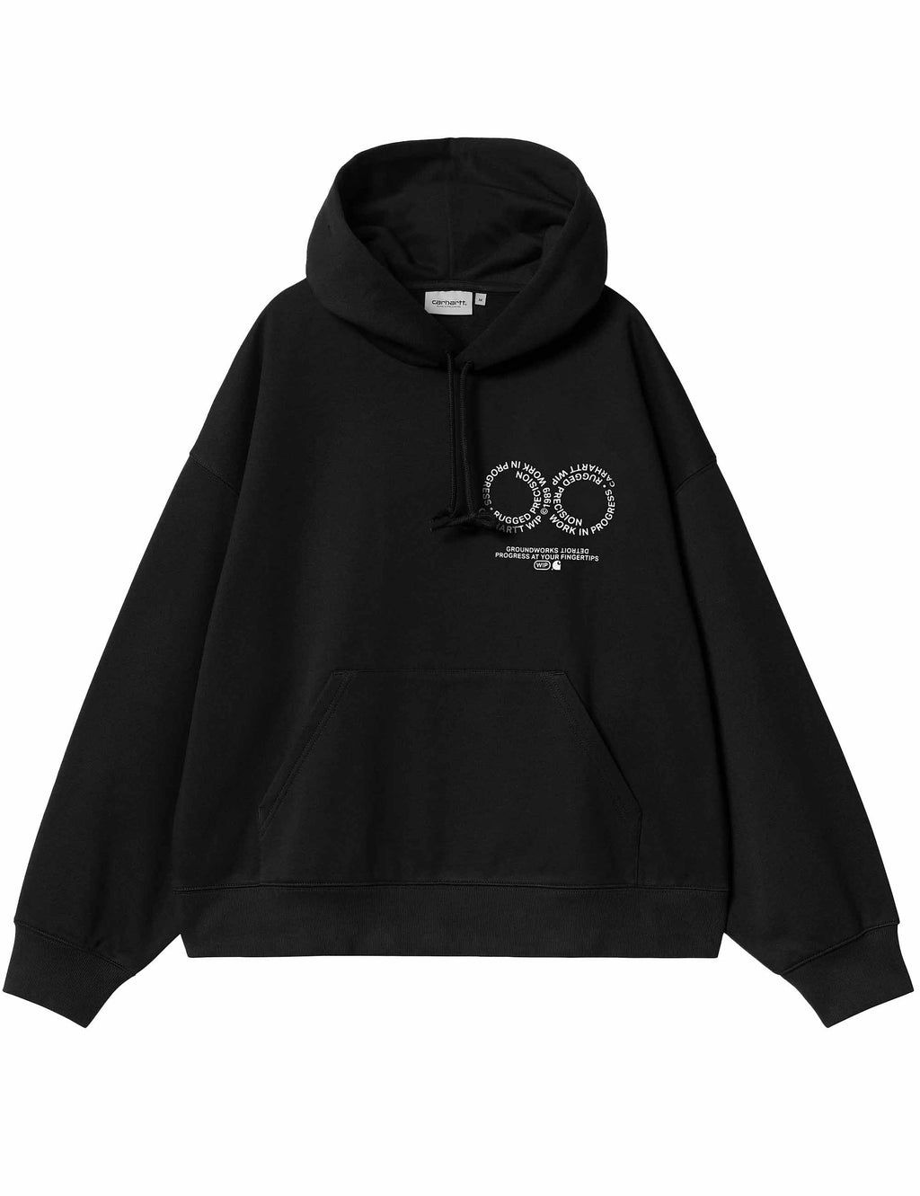 Rotation Hooded Sweat - Black/White