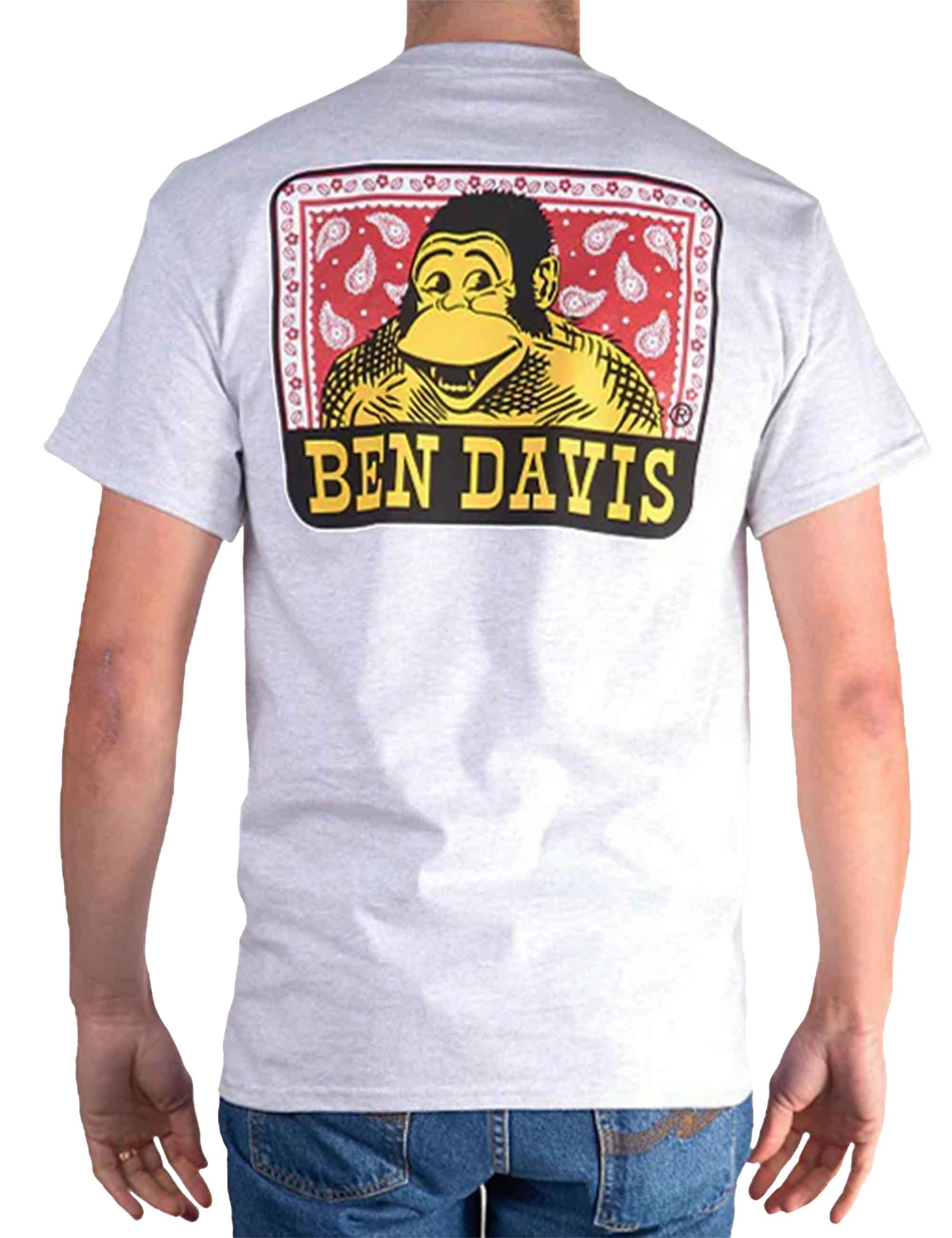 Ben Davis Paisley Logo T-Shirt - Ash Grey