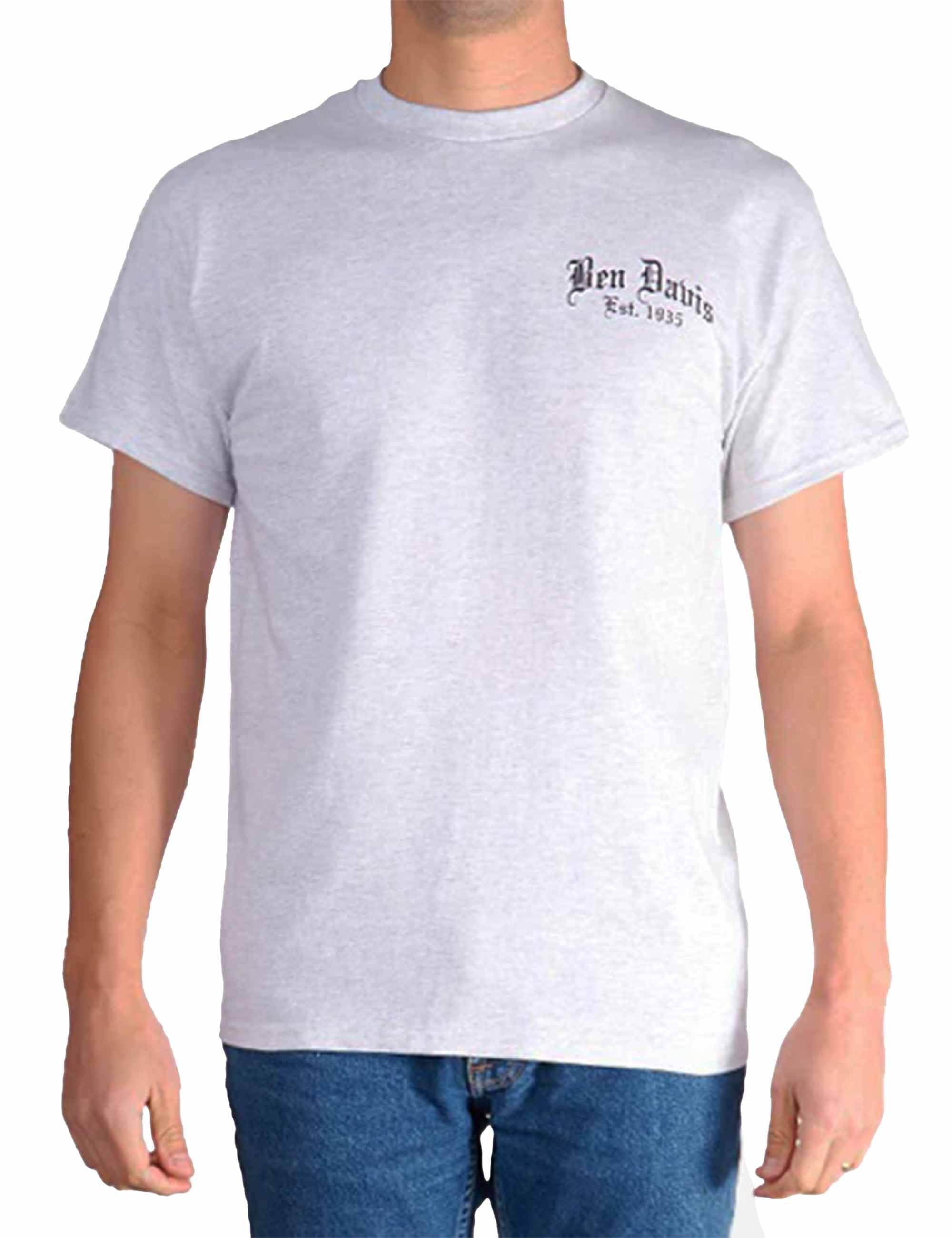 Ben Davis Paisley Logo T-Shirt - Ash Grey