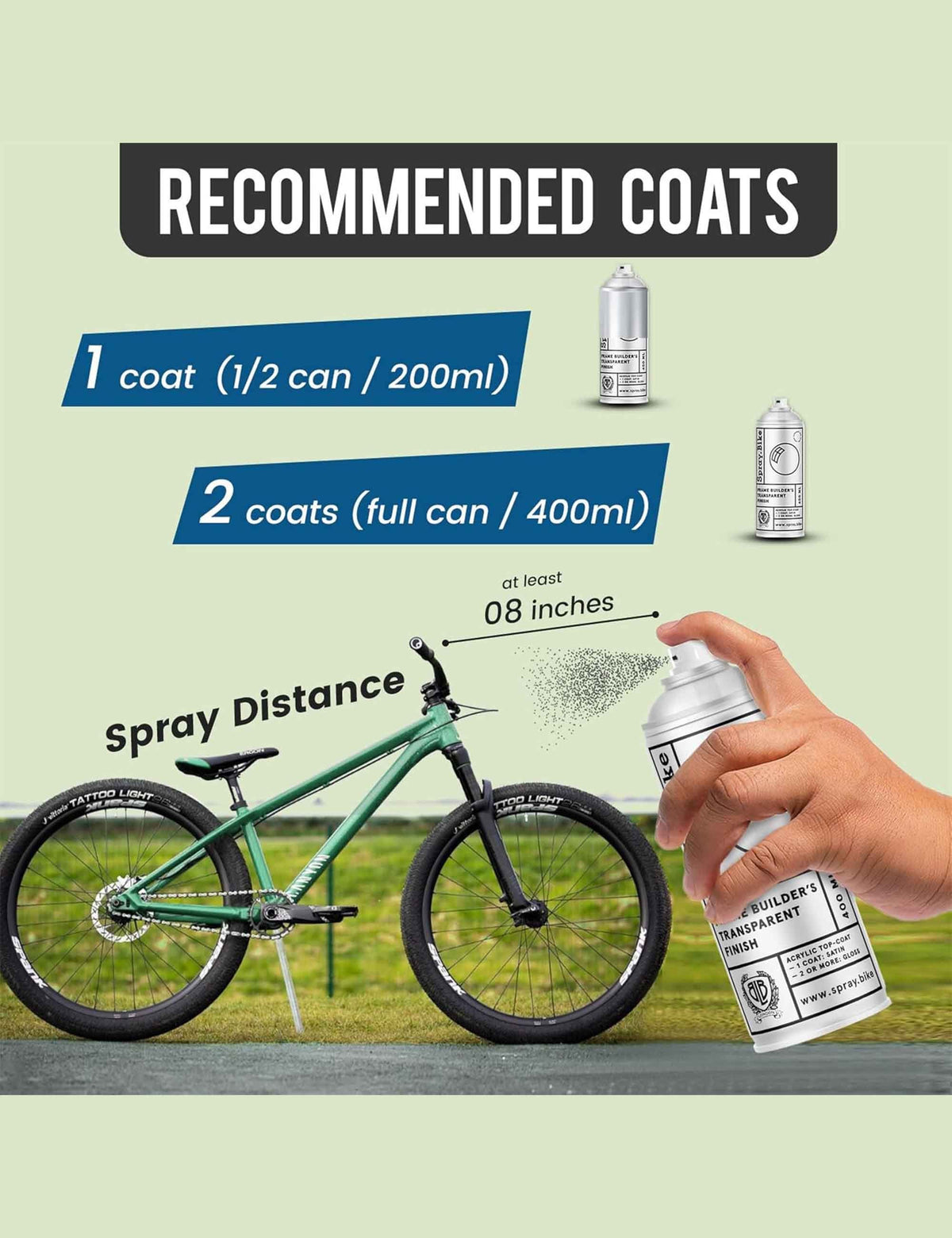 Spray.Bike Spray.Bike Frame Builder's Transparent Finish 400ml - Matte