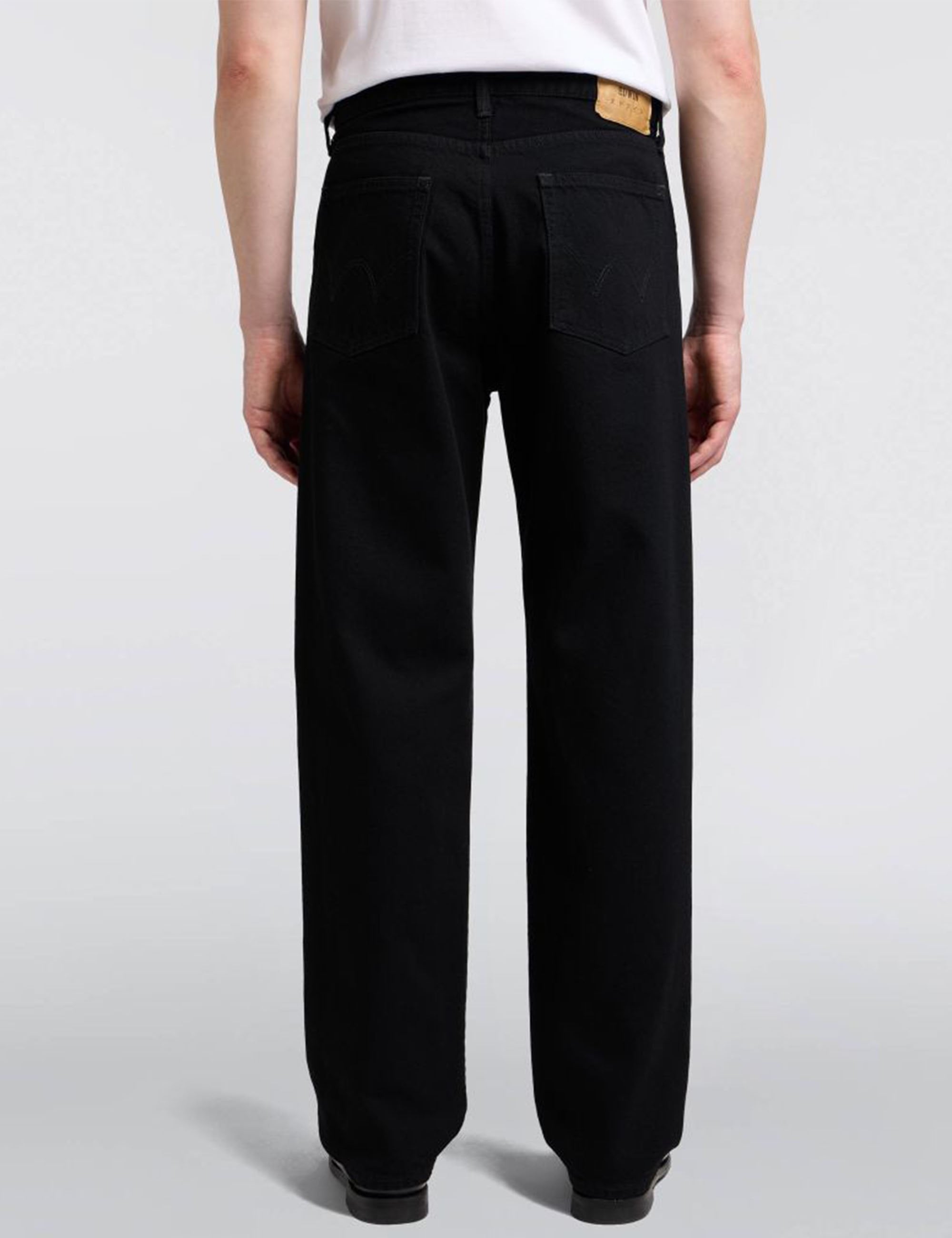 Loose Jeans - Black, Unwashed