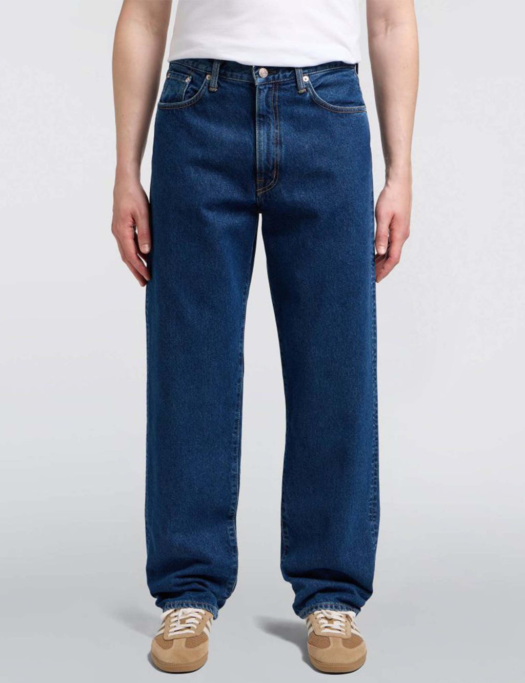 Loose Jeans - Blue, Mid Used Wash