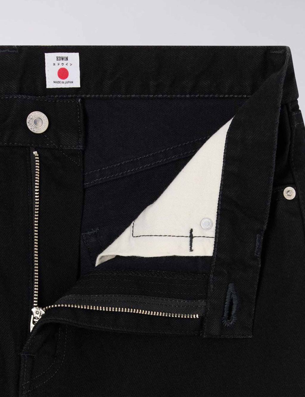 Regular Straight Jeans - Black, Unwashed
