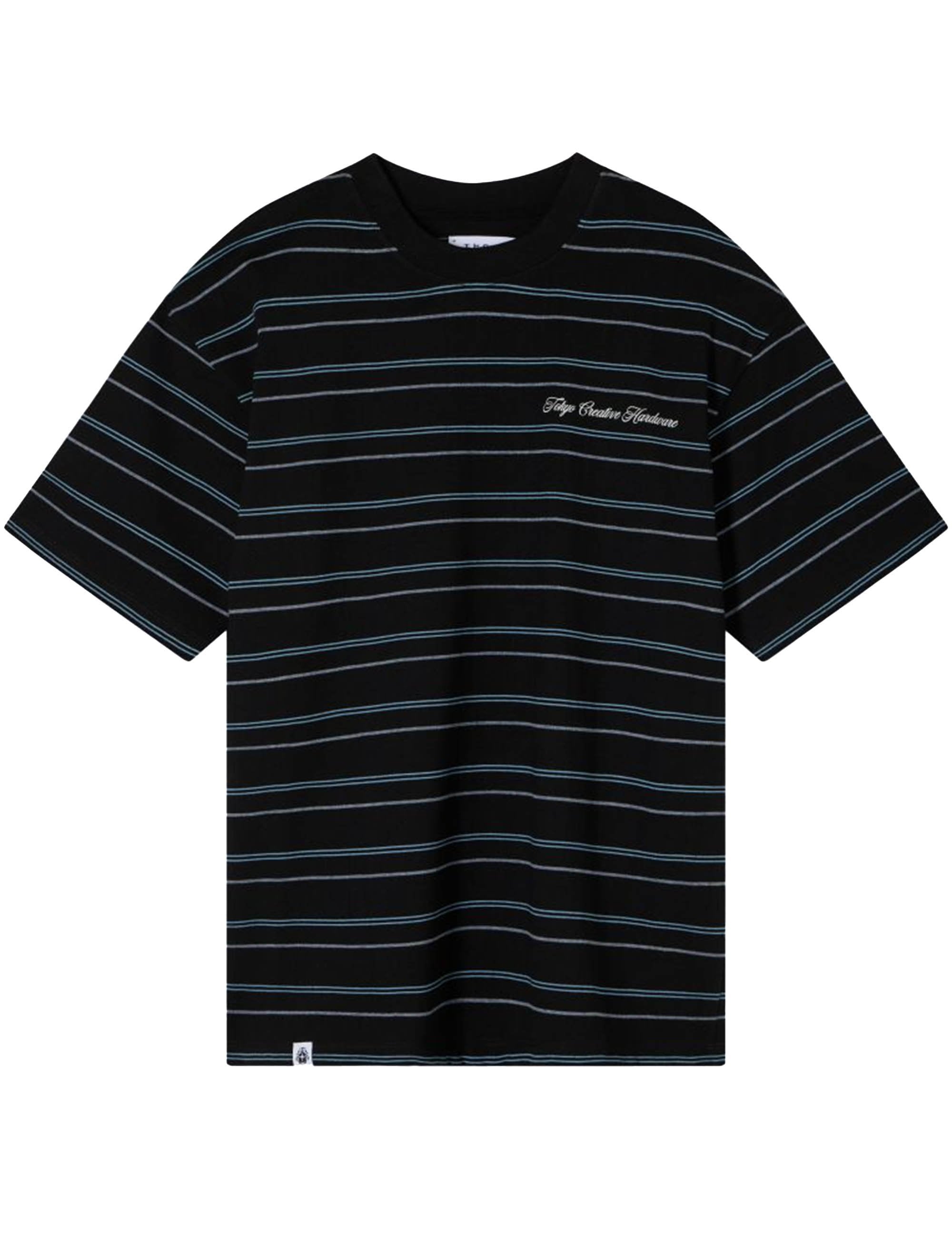 Bolton Stripe T-Shirt - Black/Blue