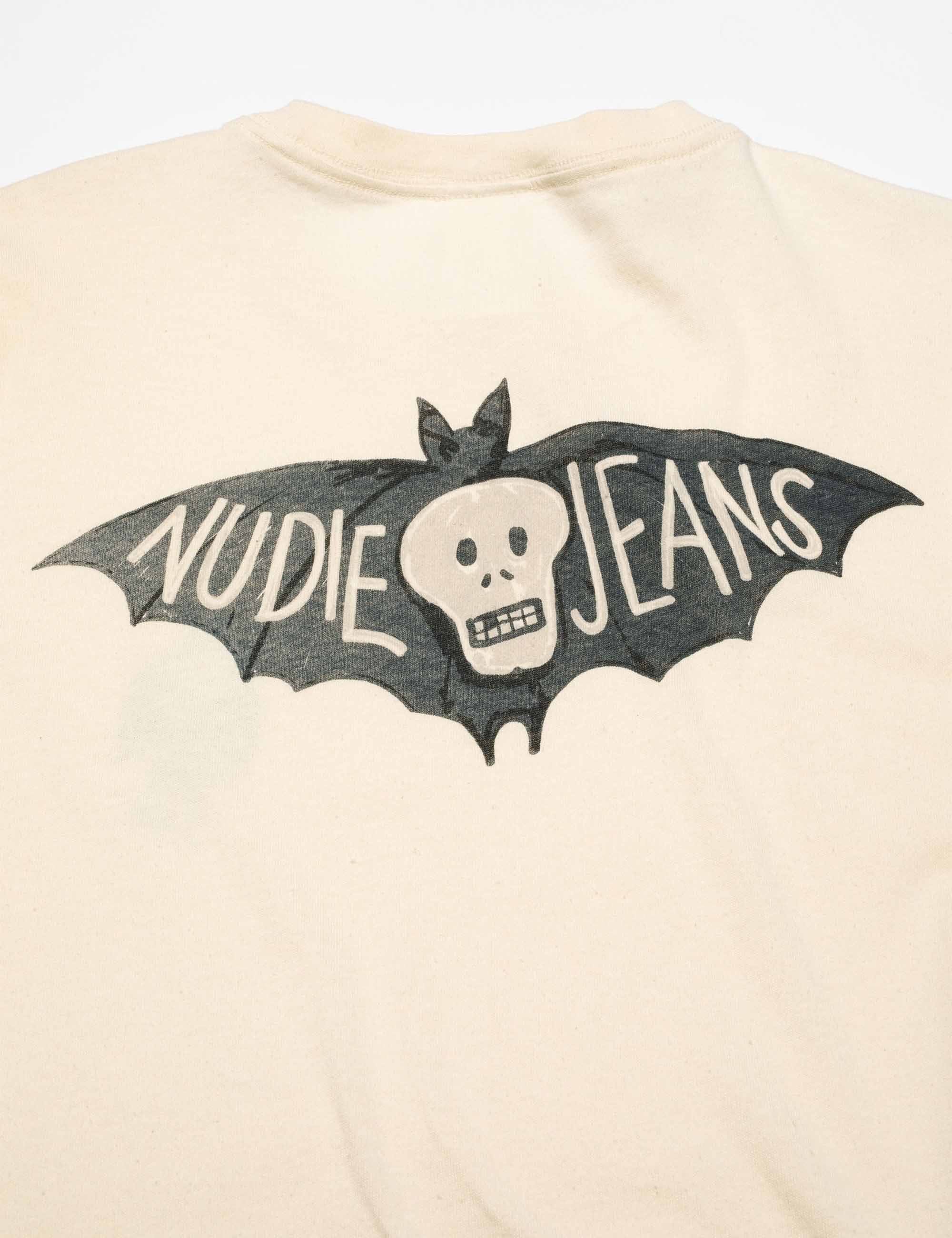 Nudie Jeans Roy The Bat T-Shirt - Ecru