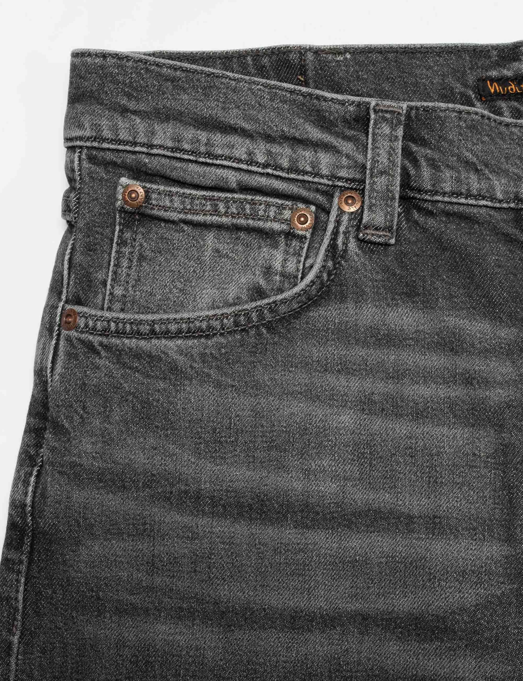 Nudie Jeans Lean Dean Jeans - Grey Hurricane Wash