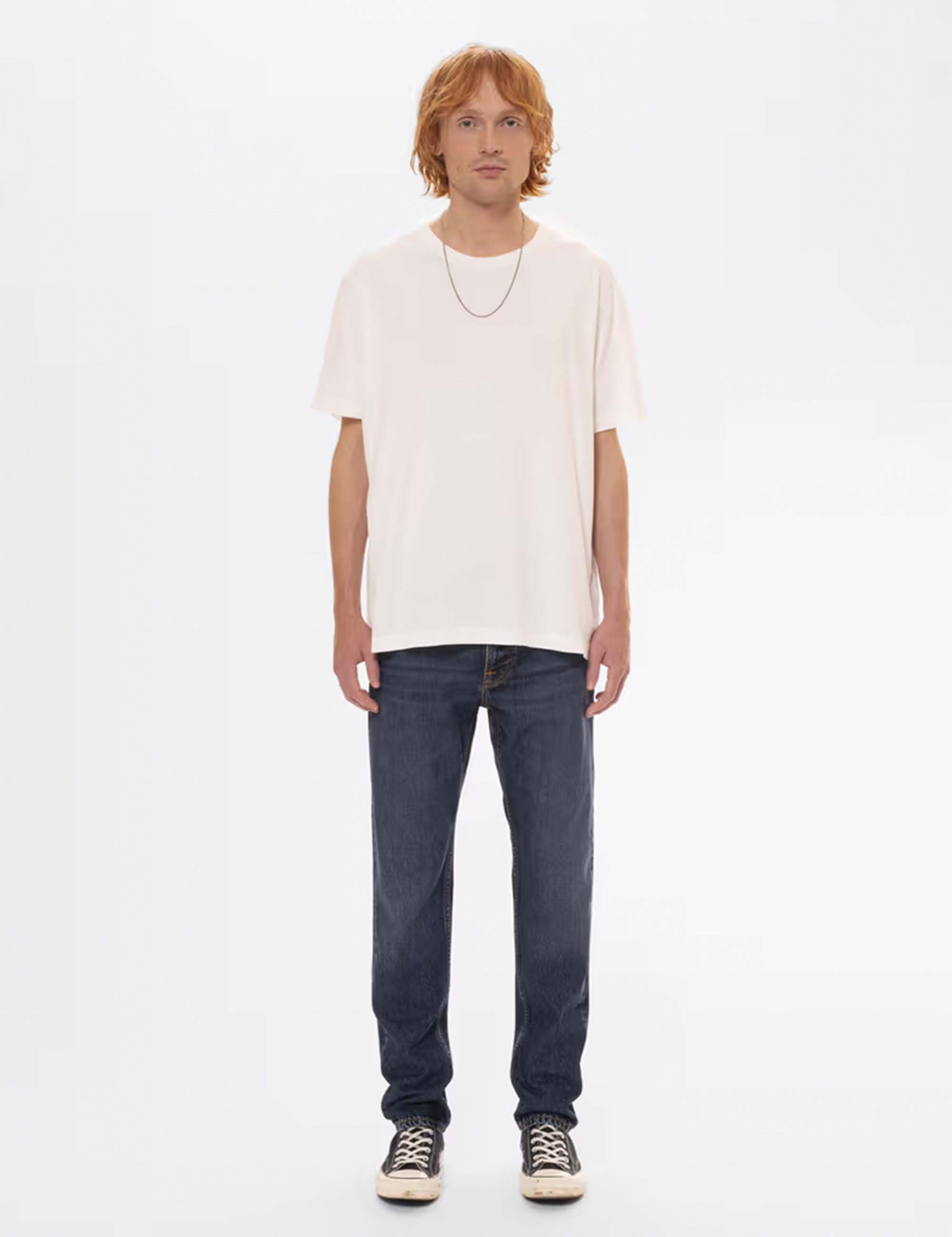 Nudie Jeans Steady Eddie II Jeans - Blue Soil Wash