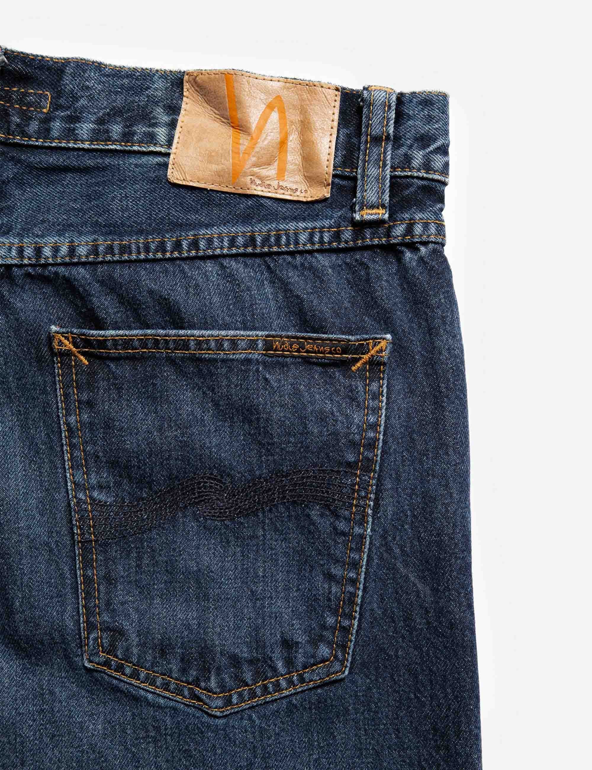 Nudie Jeans Steady Eddie II Jeans - Blue Soil Wash