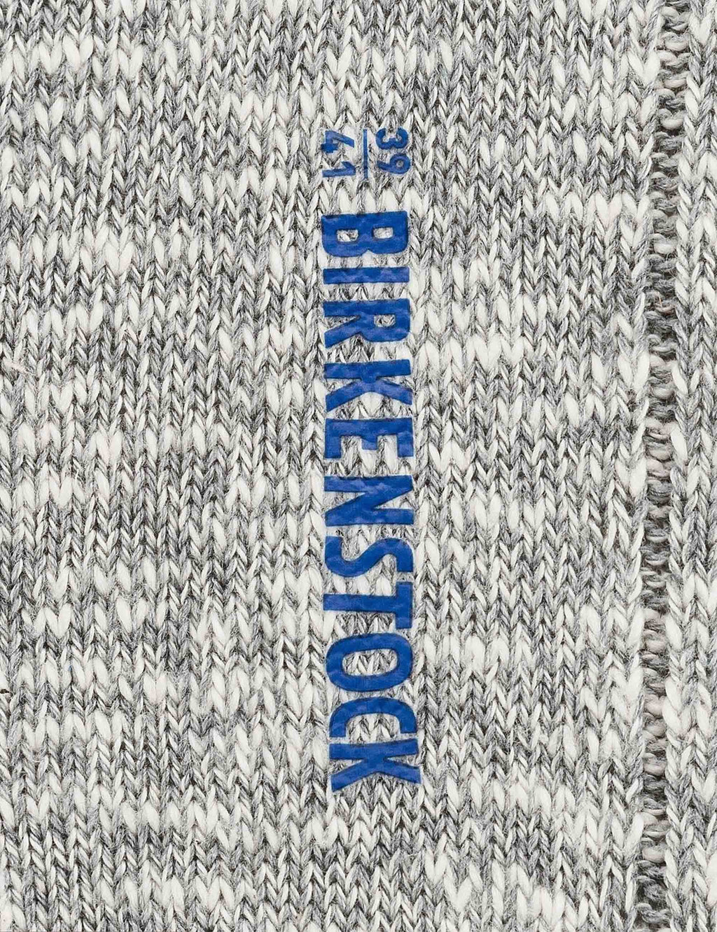 Slub Crew Socks - Grey/White