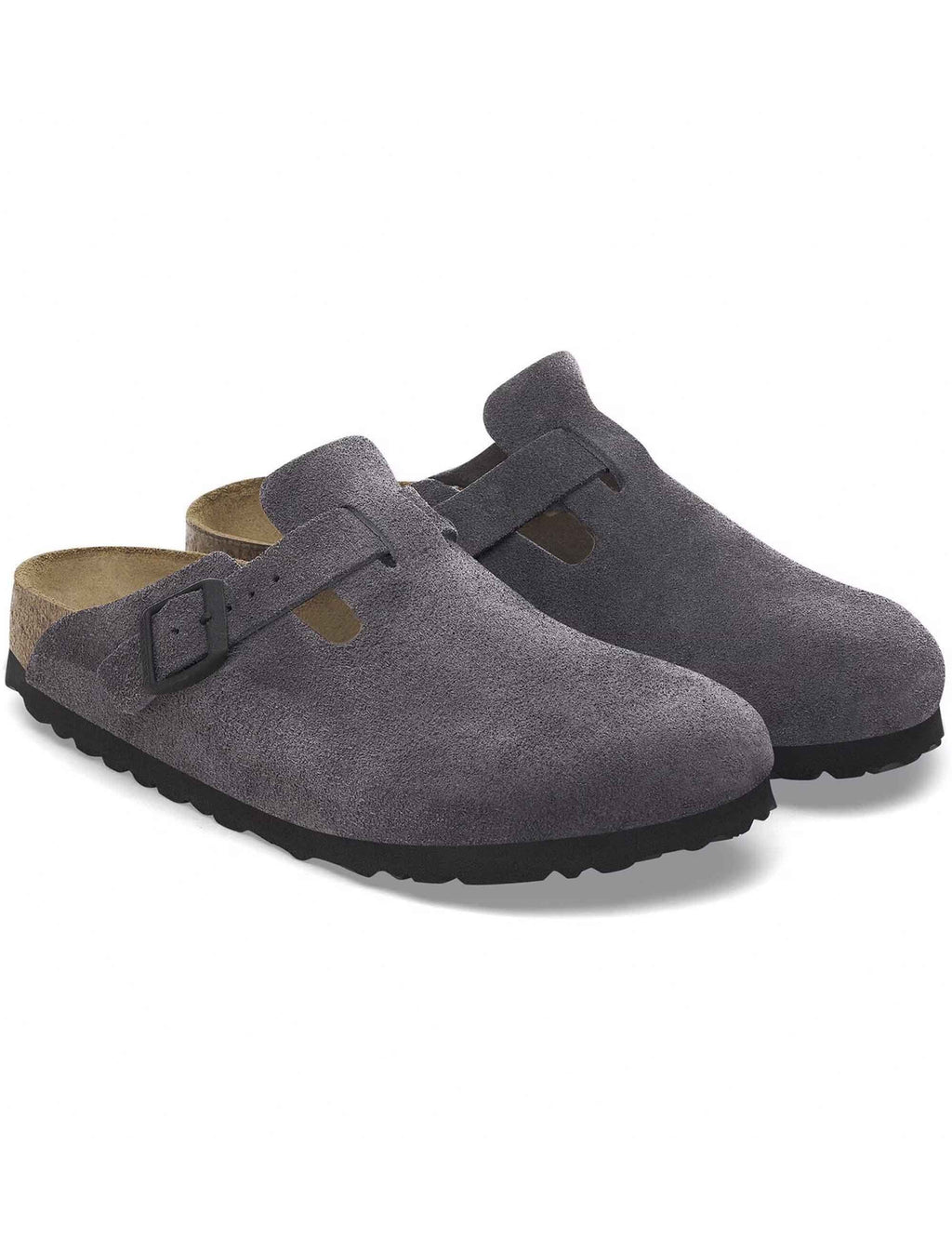 Boston Suede Mules LEVE - Velvet Grey (Regular Fit)