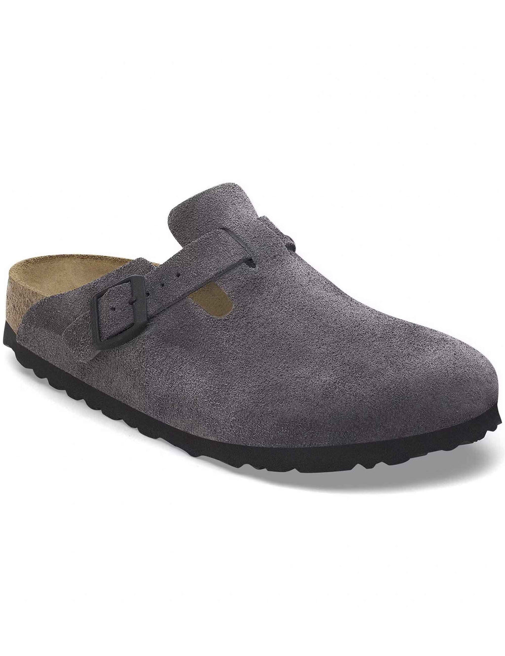 Boston Suede Mules LEVE - Velvet Grey (Regular Fit)
