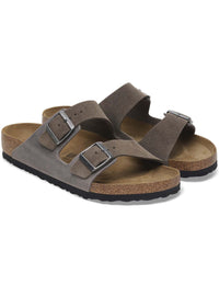 Arizona Mixed Leather BS Sandals - Concrete Grey (Regular Fit)