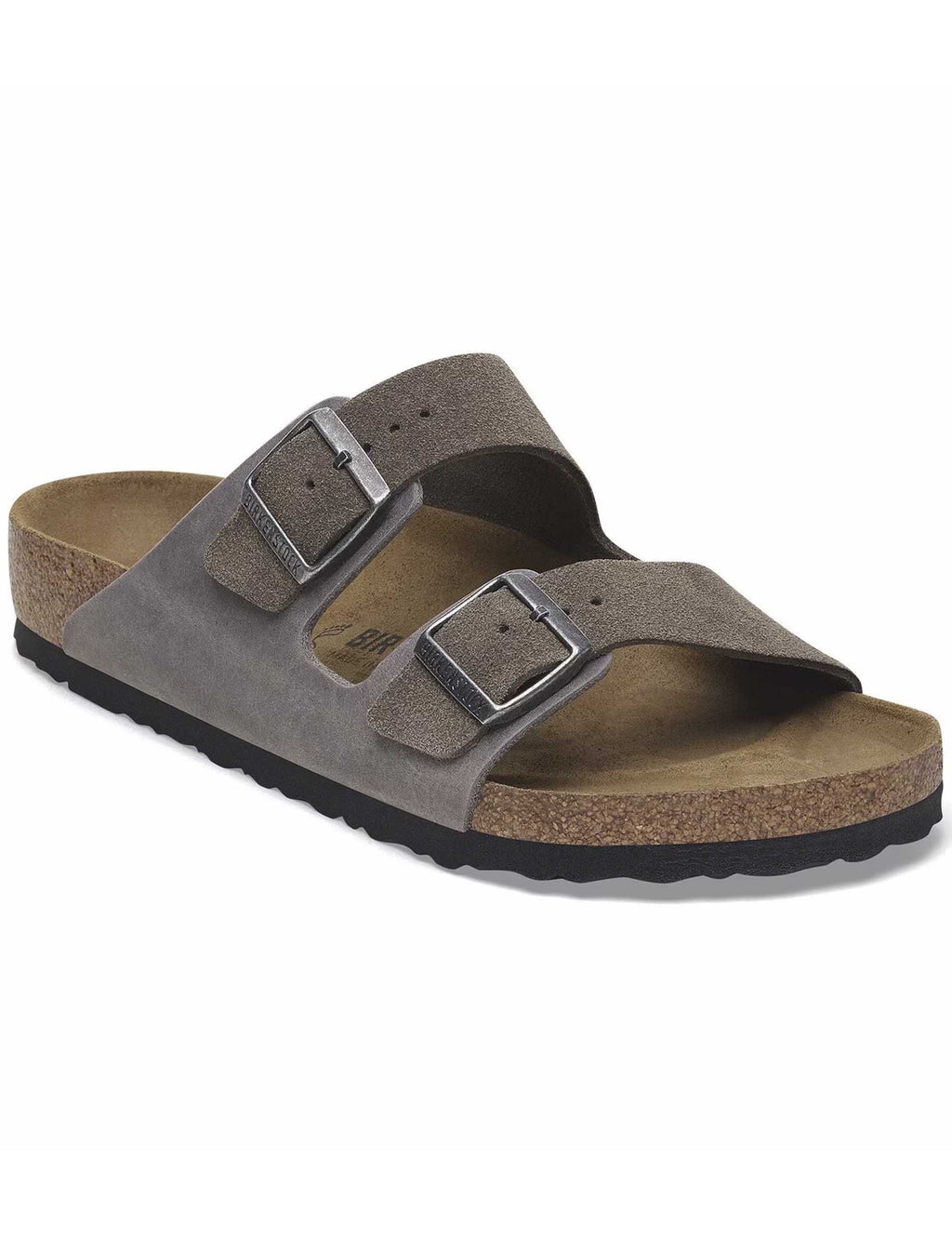 Arizona Mixed Leather BS Sandals - Concrete Grey (Regular Fit)