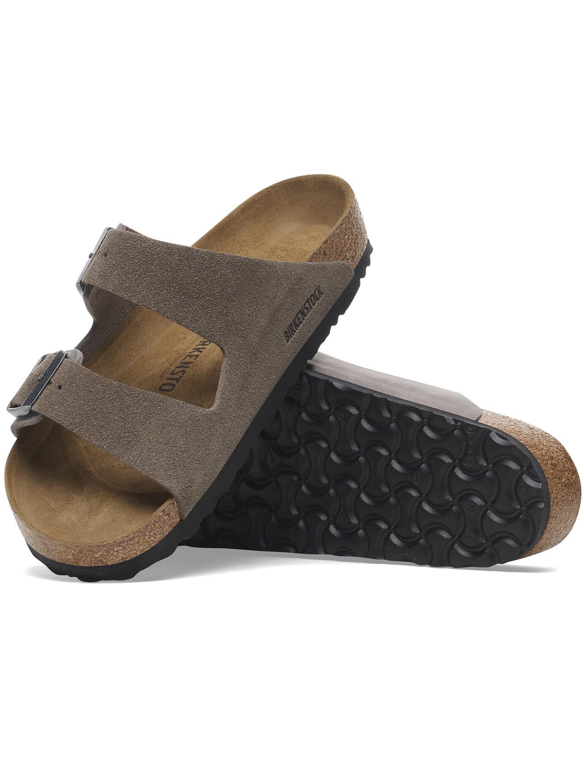 Birkenstock Arizona Mixed Leather BS Sandals - Concrete Grey (Regular Fit)