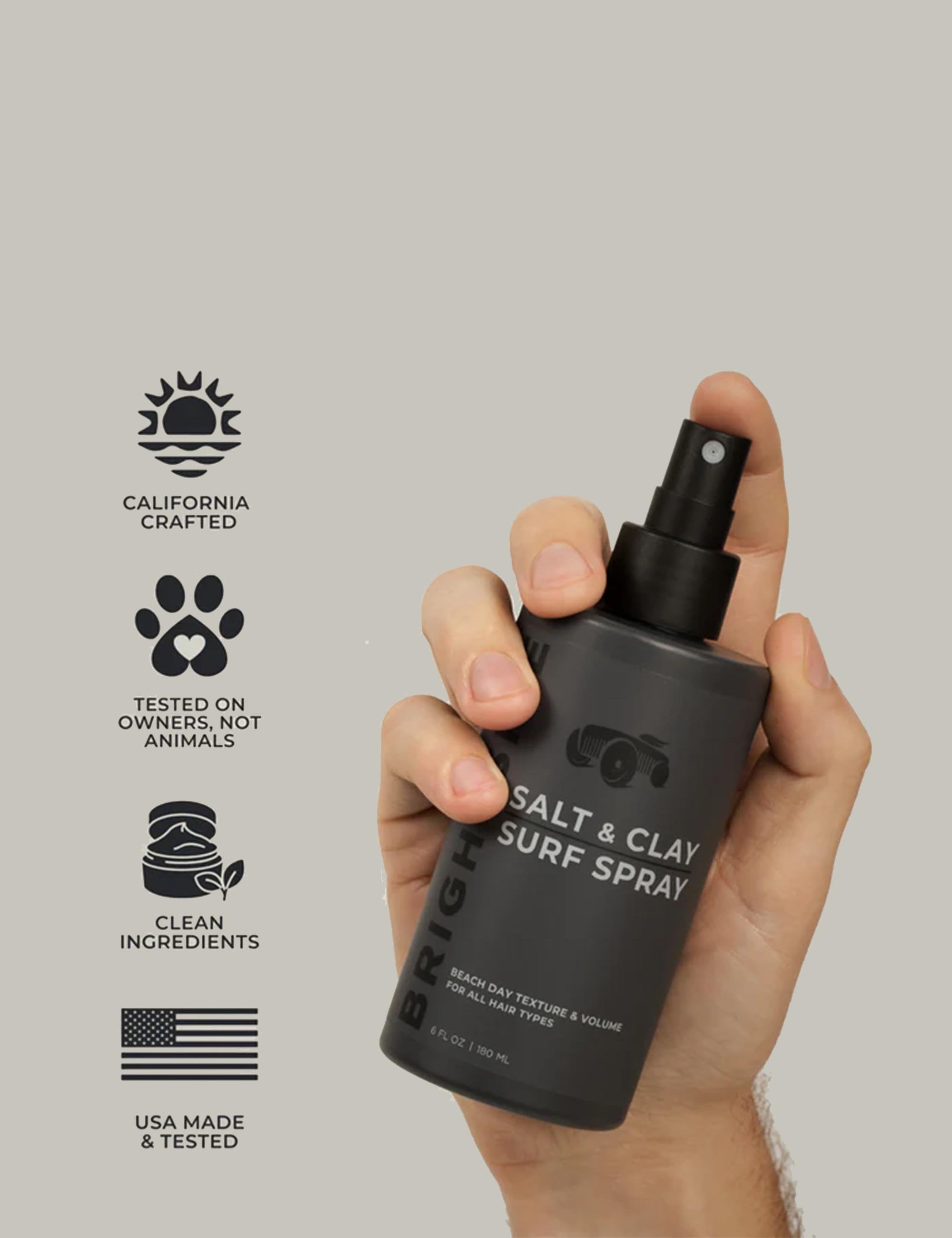 Salt + Clay Hair Surf Spray (90ml) - Medium