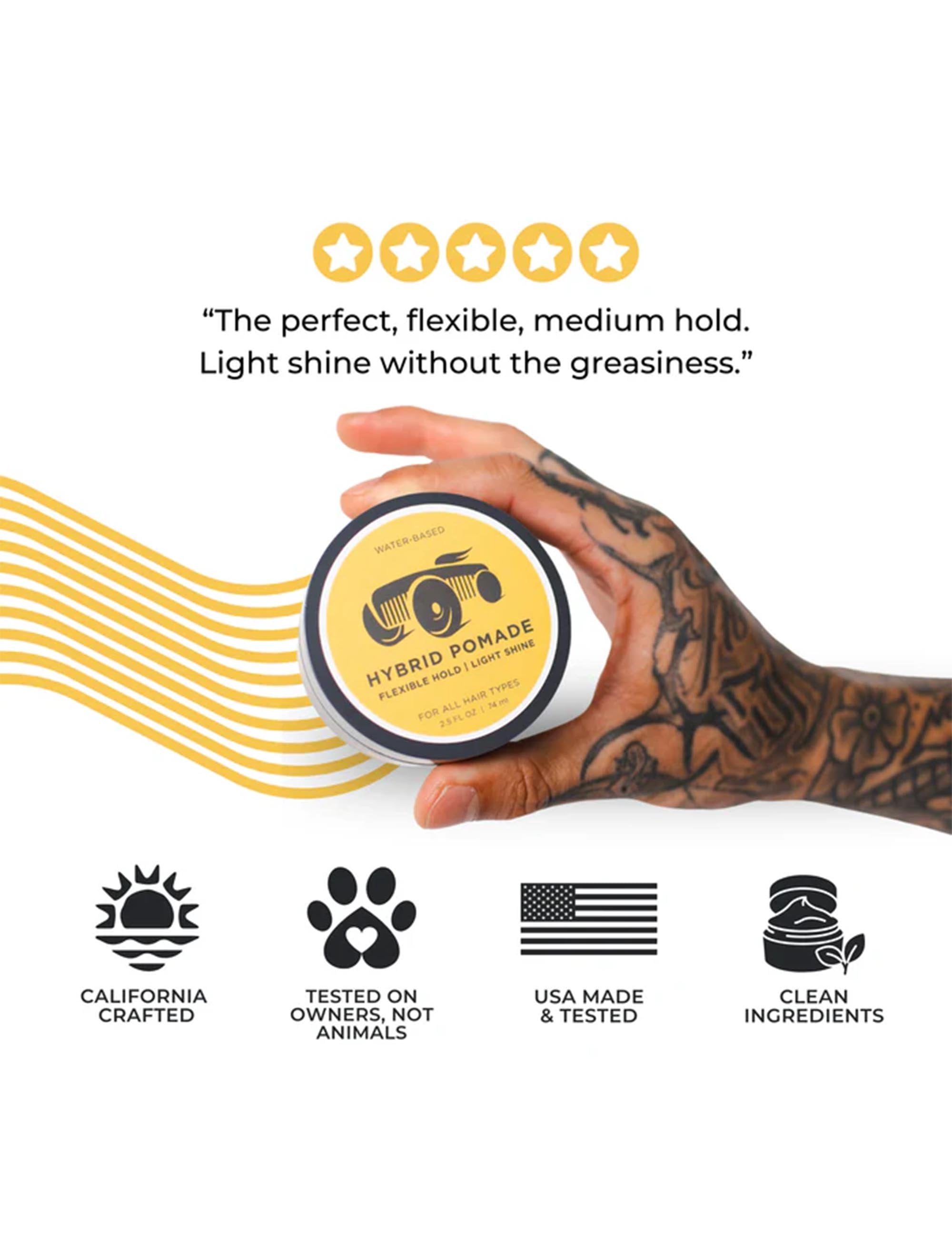 Hybrid Hair Pomade (70ml) - Flexible Hold