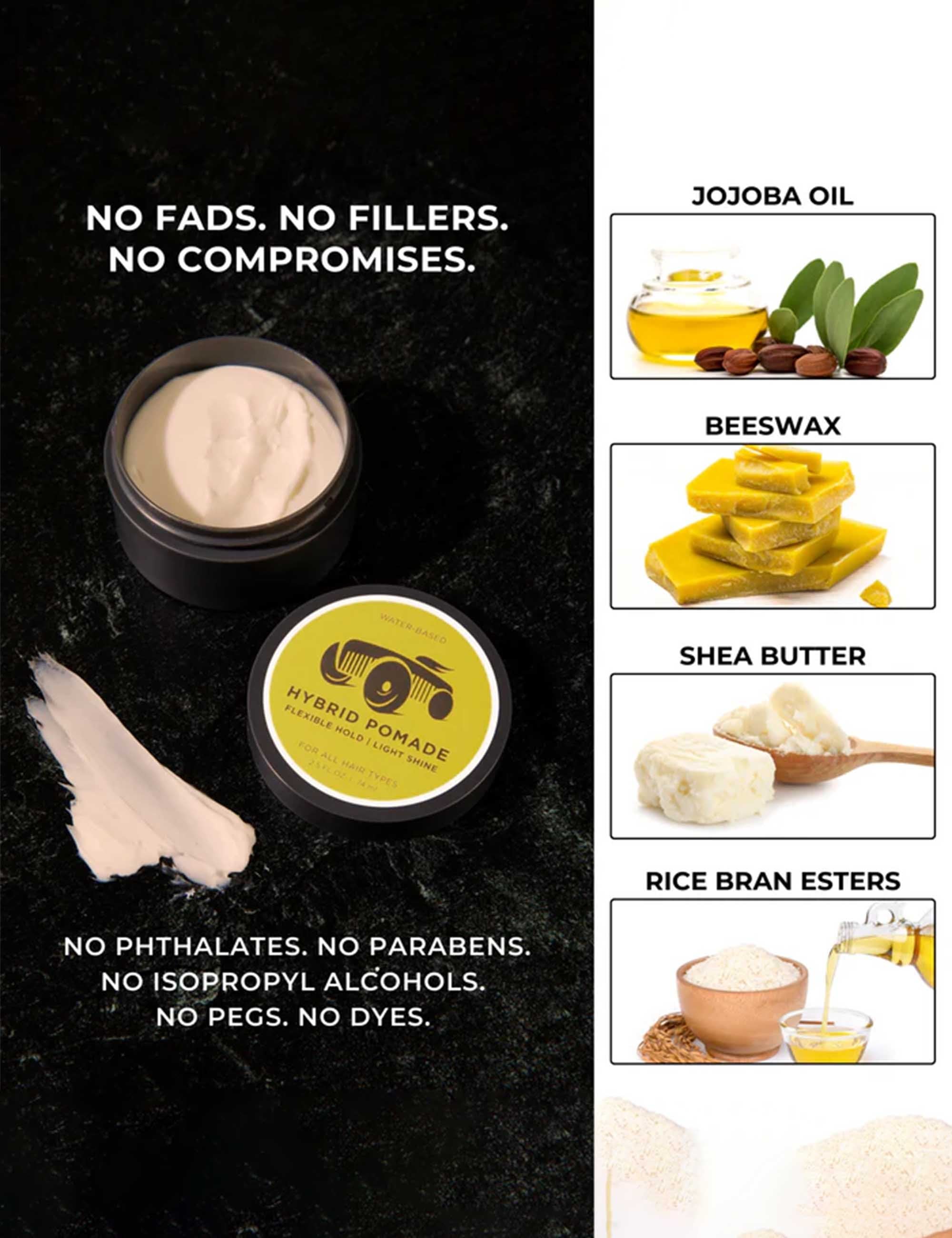 Hybrid Hair Pomade (70ml) - Flexible Hold
