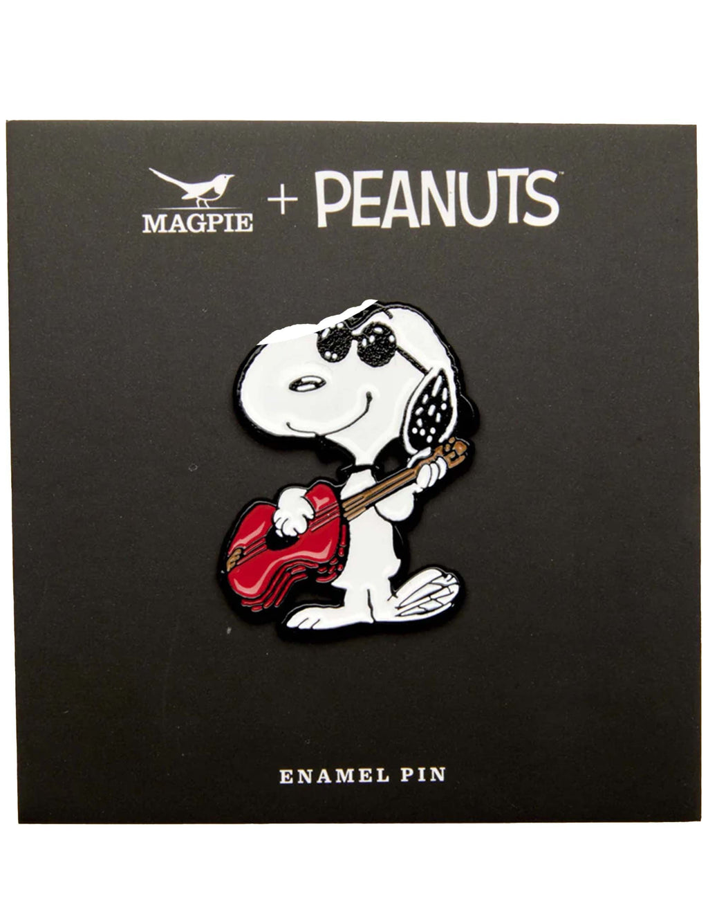 Snoopy Enamel Pin Badge - Music is Life, Guitar