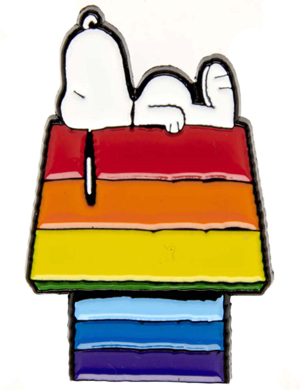 Snoopy Enamel Pin Badge - Good Vibes, Rainbow House