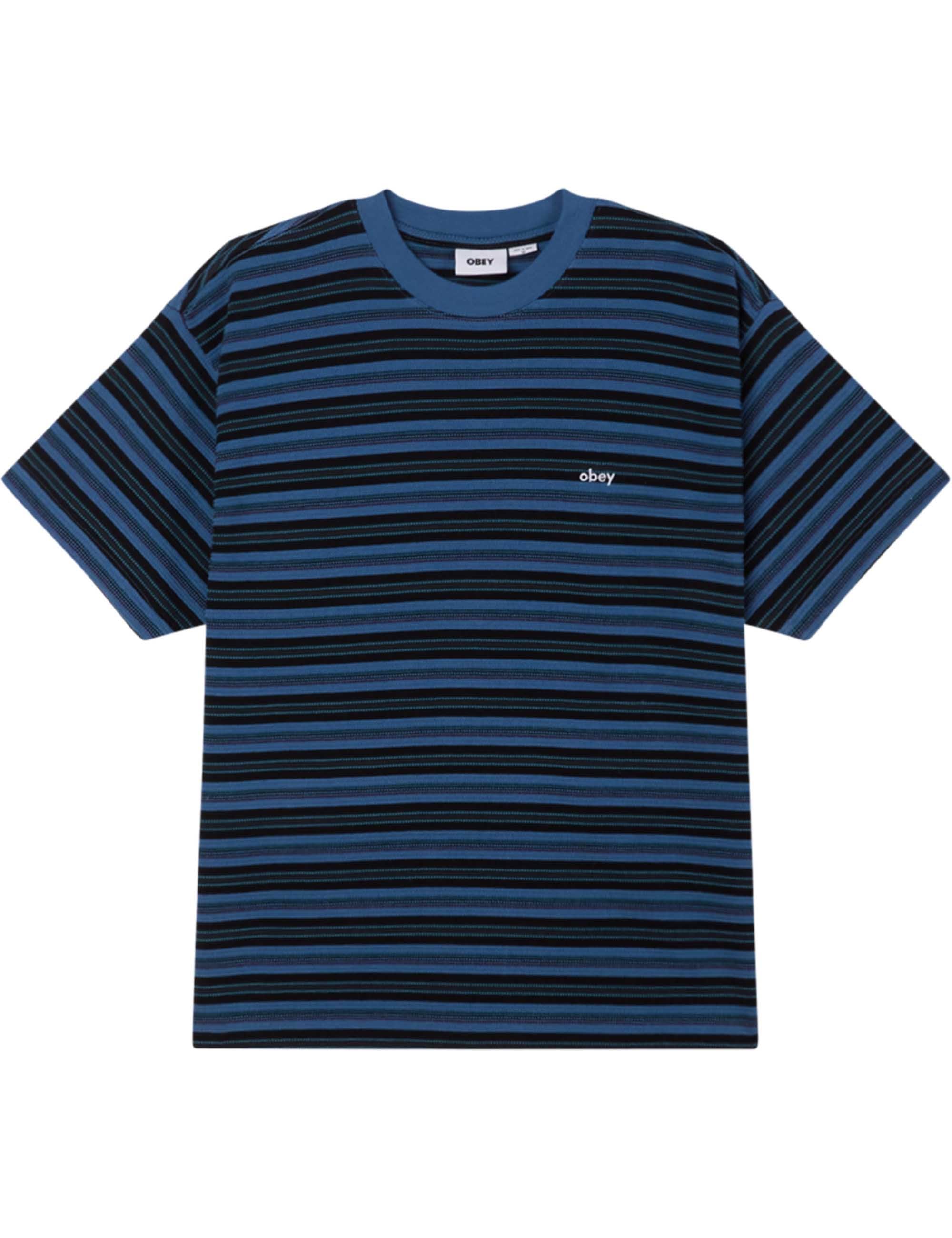 Kenny Relaxed Striped T-Shirt - Coronet Blue Multi