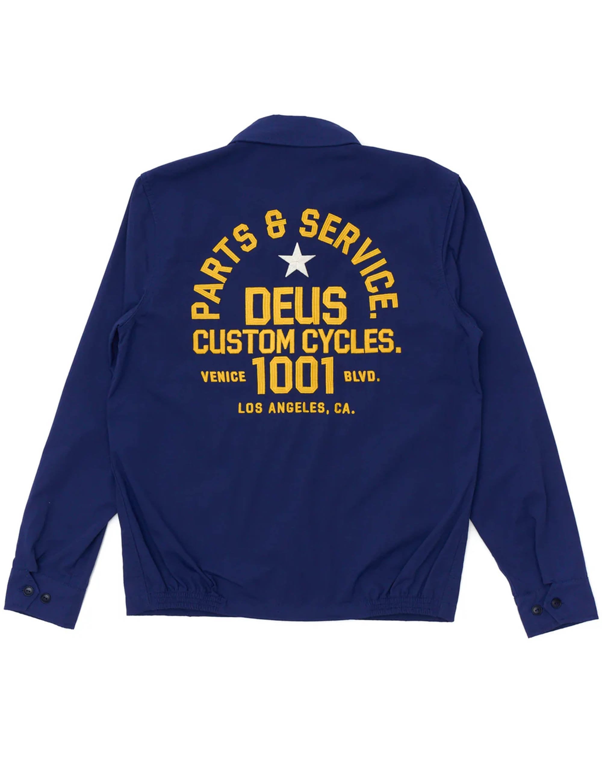 Deus Ex Machina Teller Drizzler Jacket - Mechanic Blue - Clothing