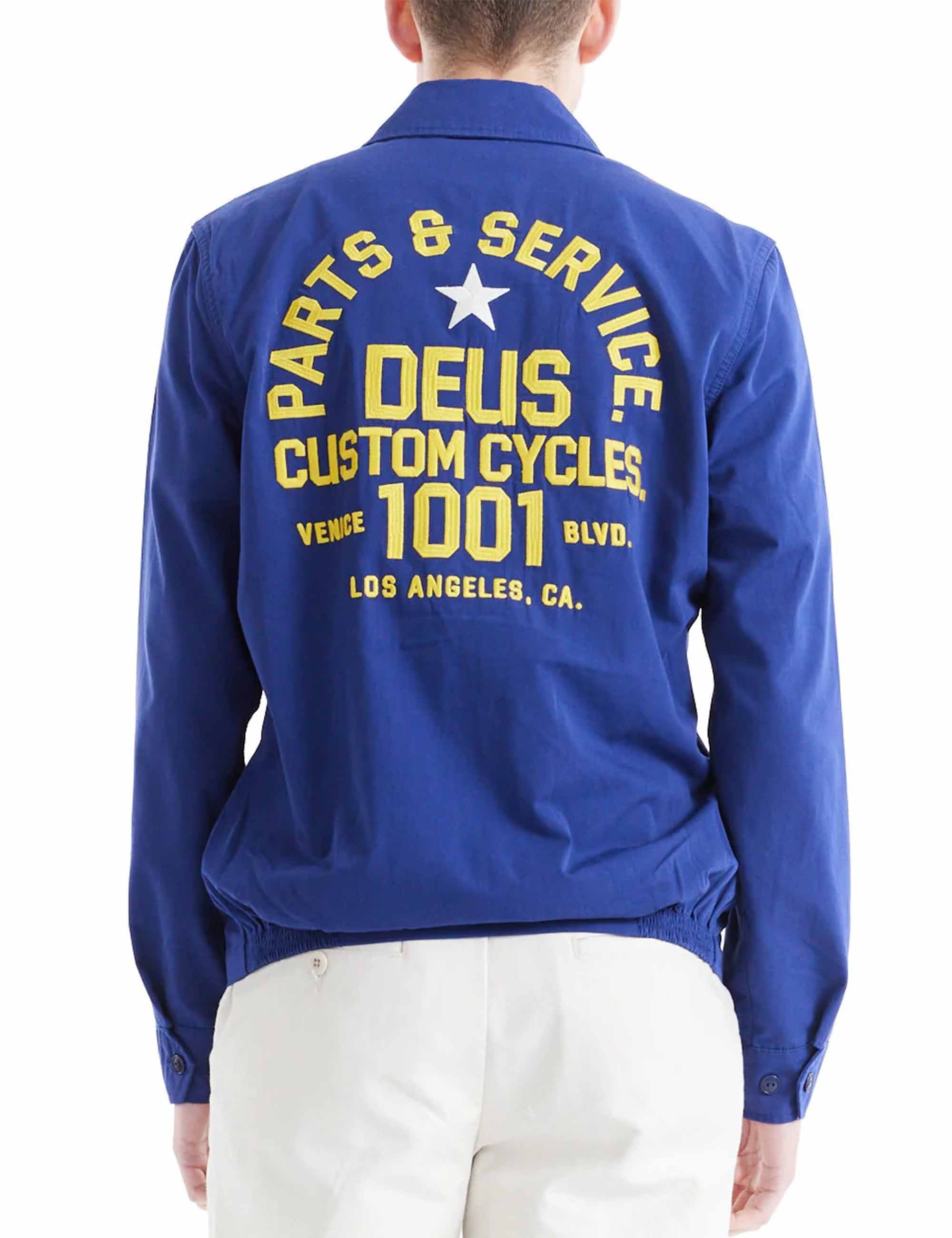 【超レア】Powell Classic Drizzler Jacket Deus Ex Machina Teller Drizzler Jacket - Mechanic Blue - Clothing