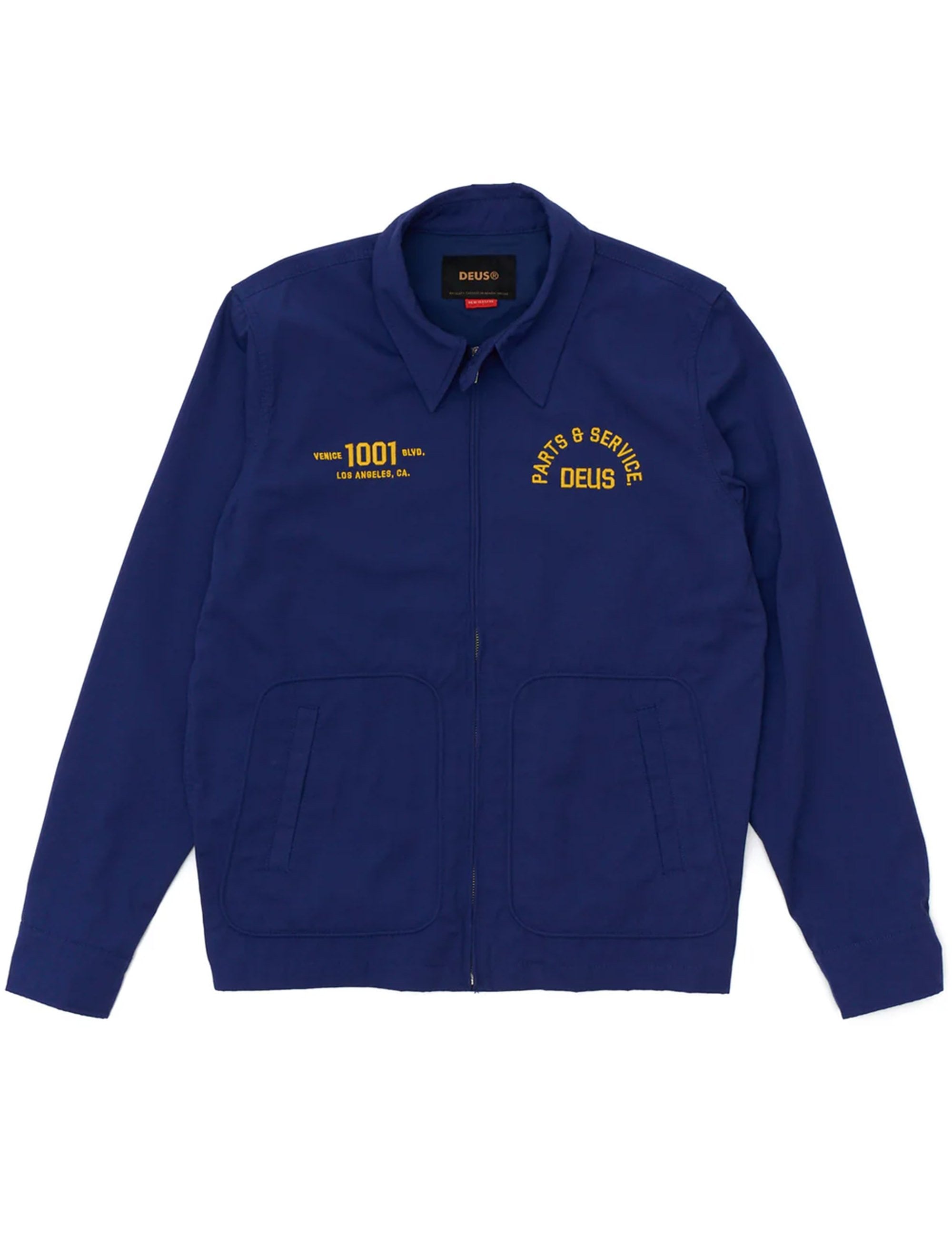 Deus Ex Machina Teller Drizzler Jacket - Mechanic Blue - Clothing