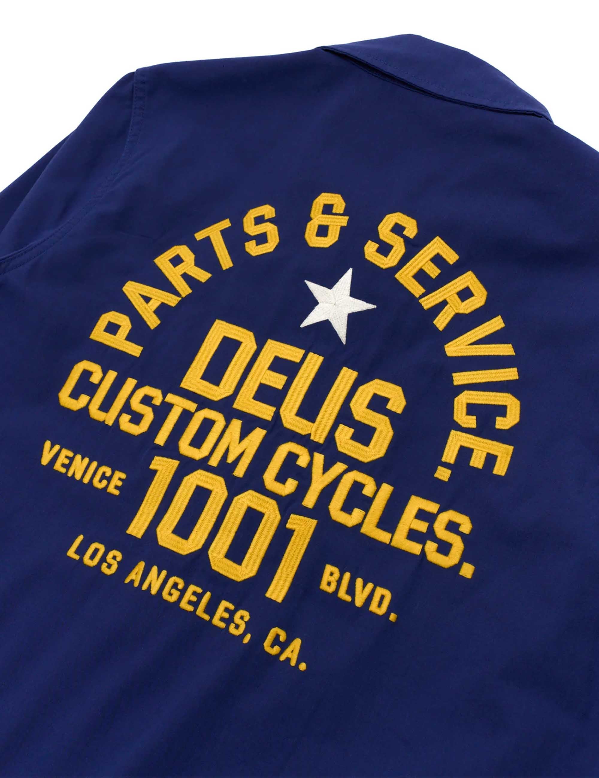 Deus Ex Machina Teller Drizzler Jacket - Mechanic Blue