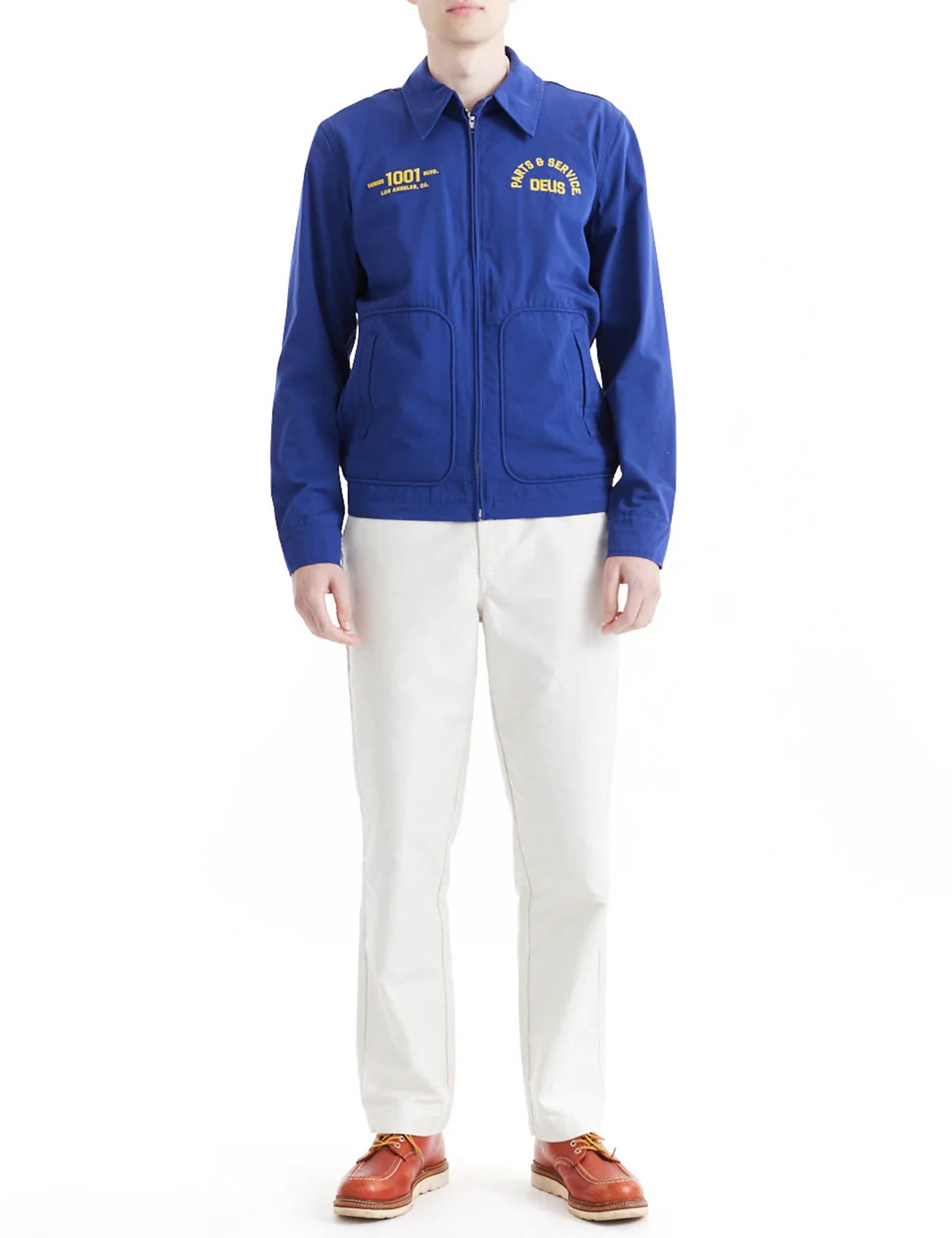 Deus Ex Machina Teller Drizzler Jacket - Mechanic Blue