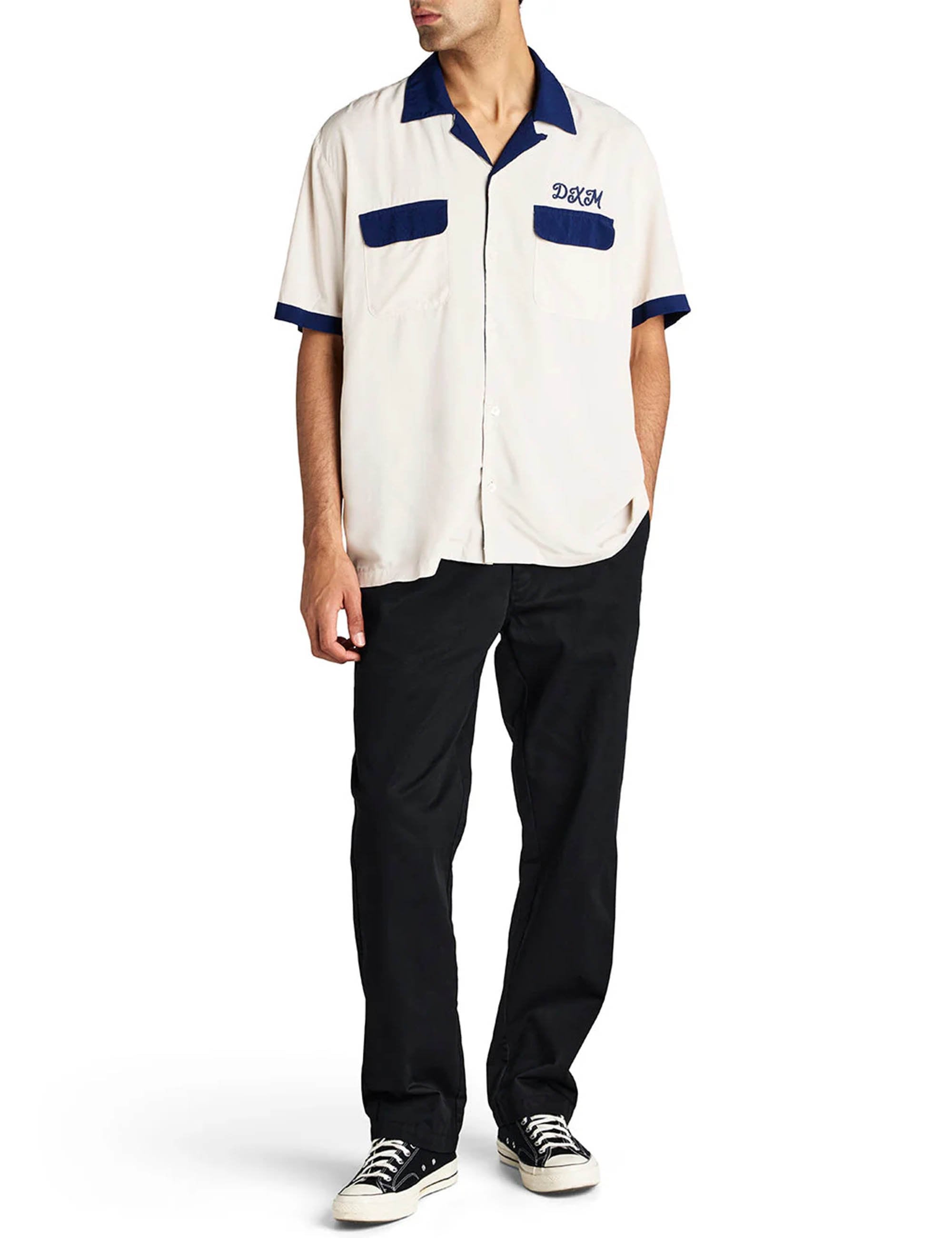 Deus Ex Machina Diablo Bowling Shirt - Dirty White
