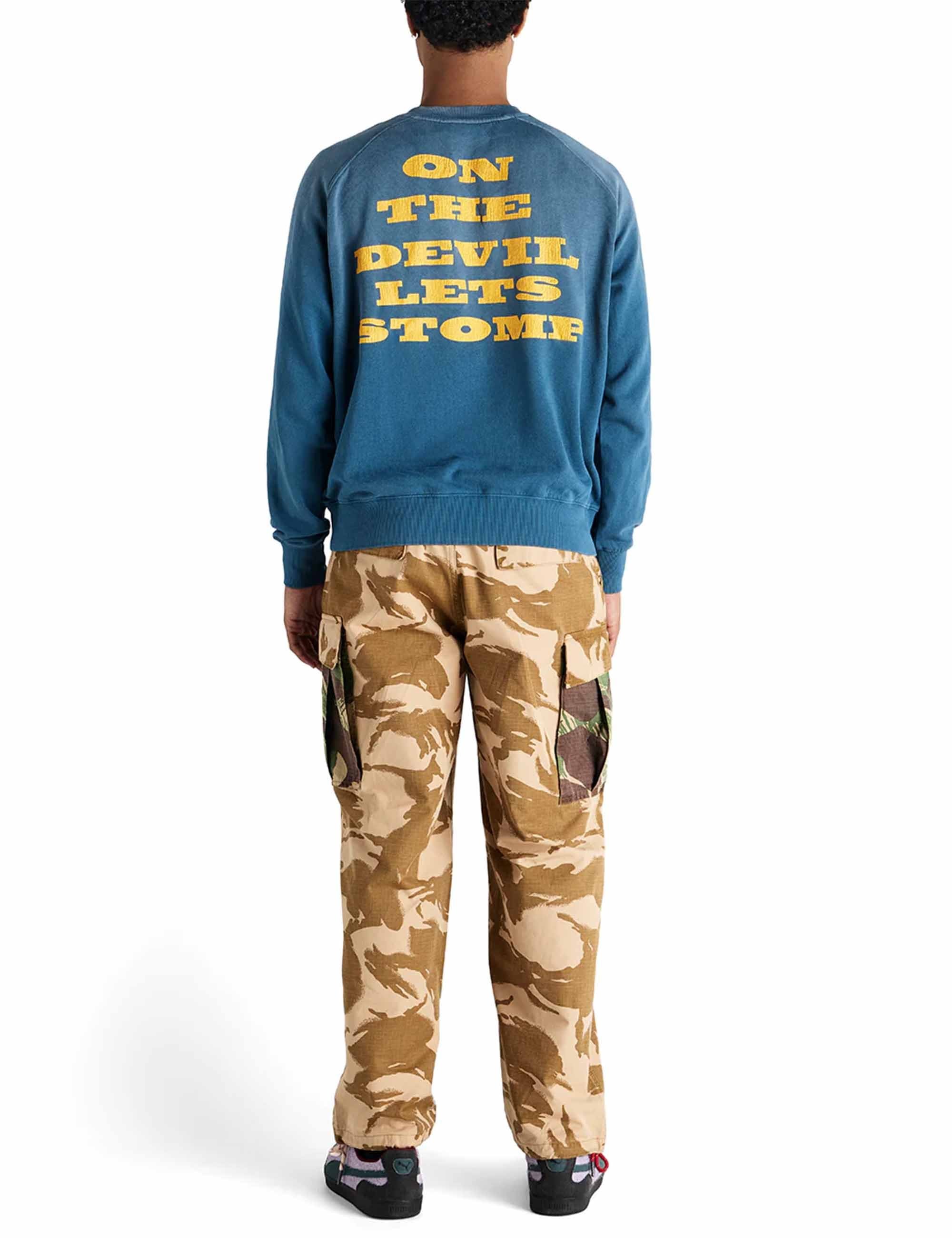 Deus Ex Machina Fabienne Vintage Crew Sweat - Deep Dive Blue
