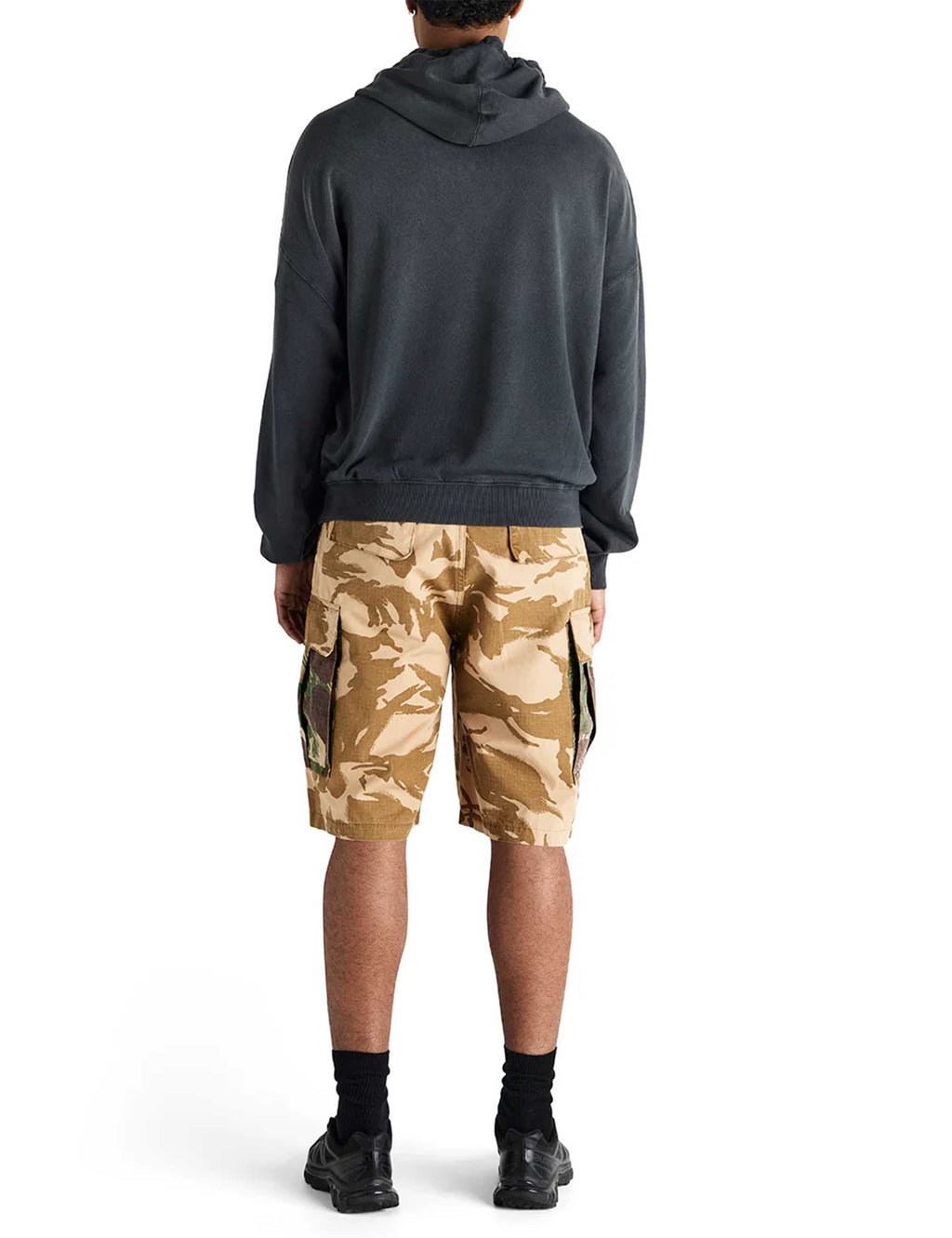 Strong Arm Vintage Hooded Sweat - Anthracite