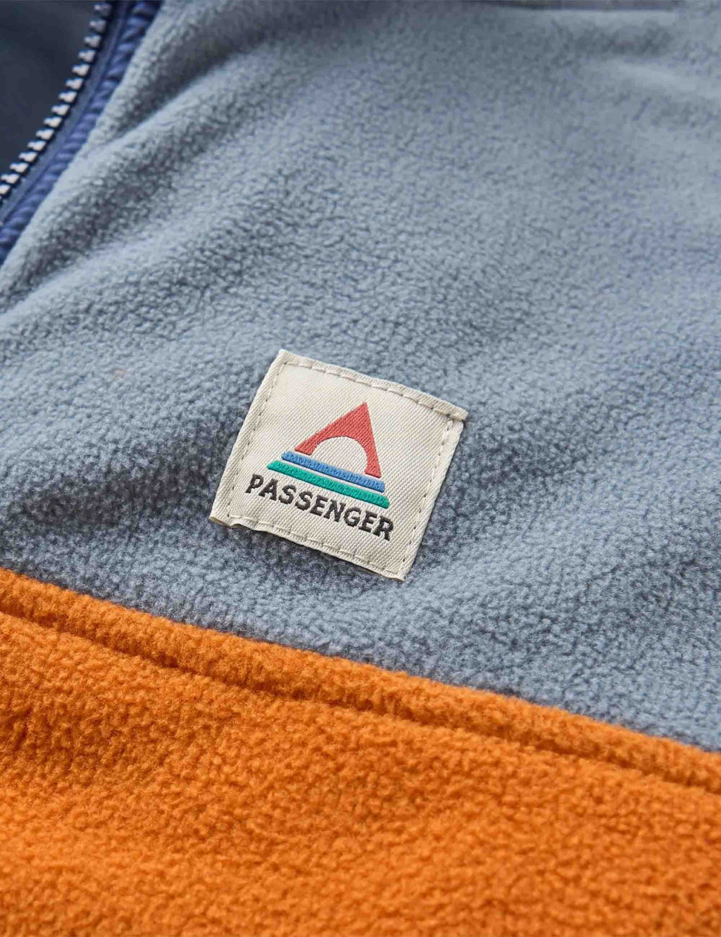 Set Off Polar 1/4 Zip Fleece - Sunset Orange/Storm Grey