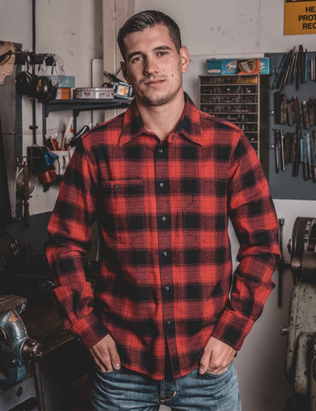 1937 Roamer Shirt - Red Check