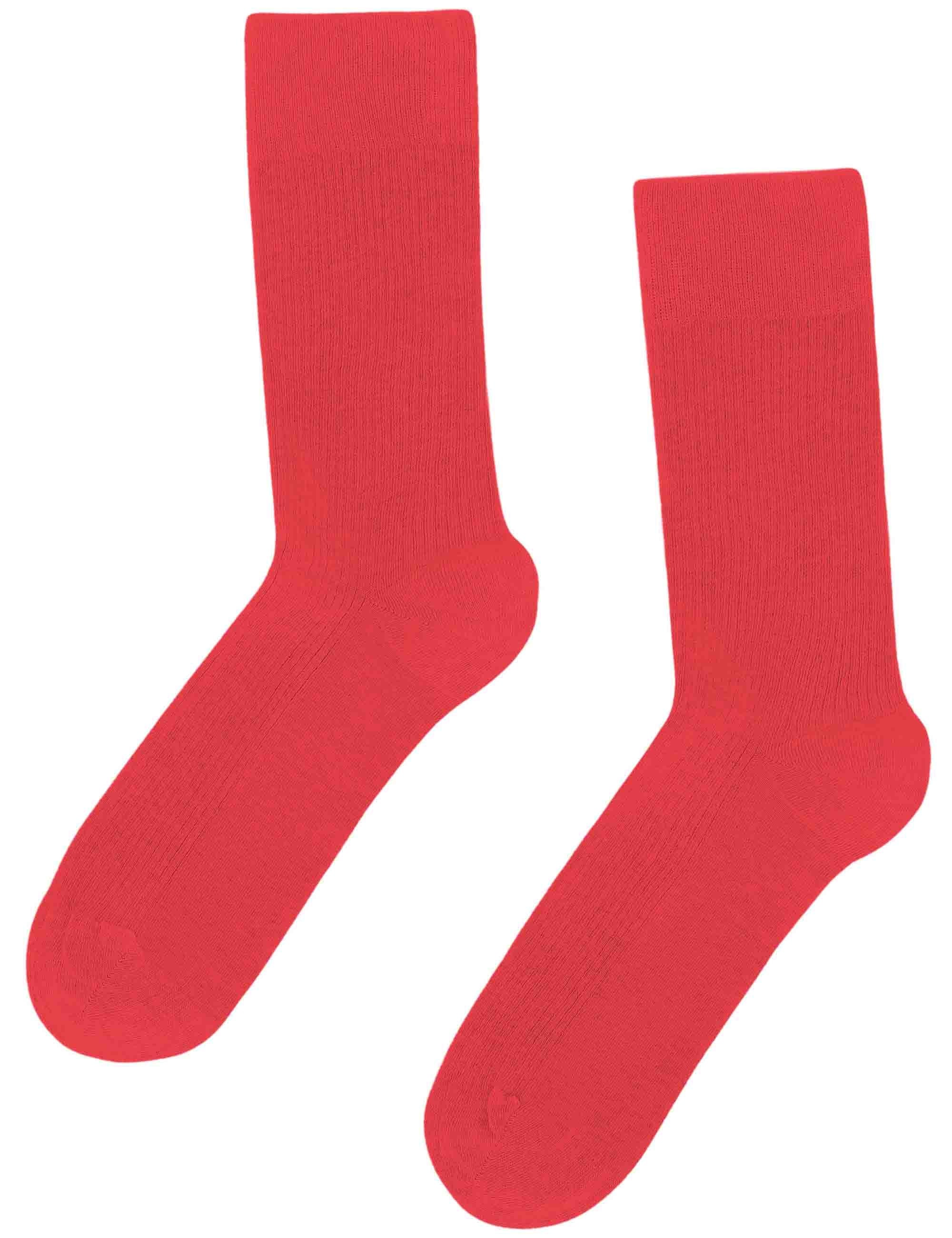 Colorful Standard Women's Classic Organic Socks - Red Tangerine