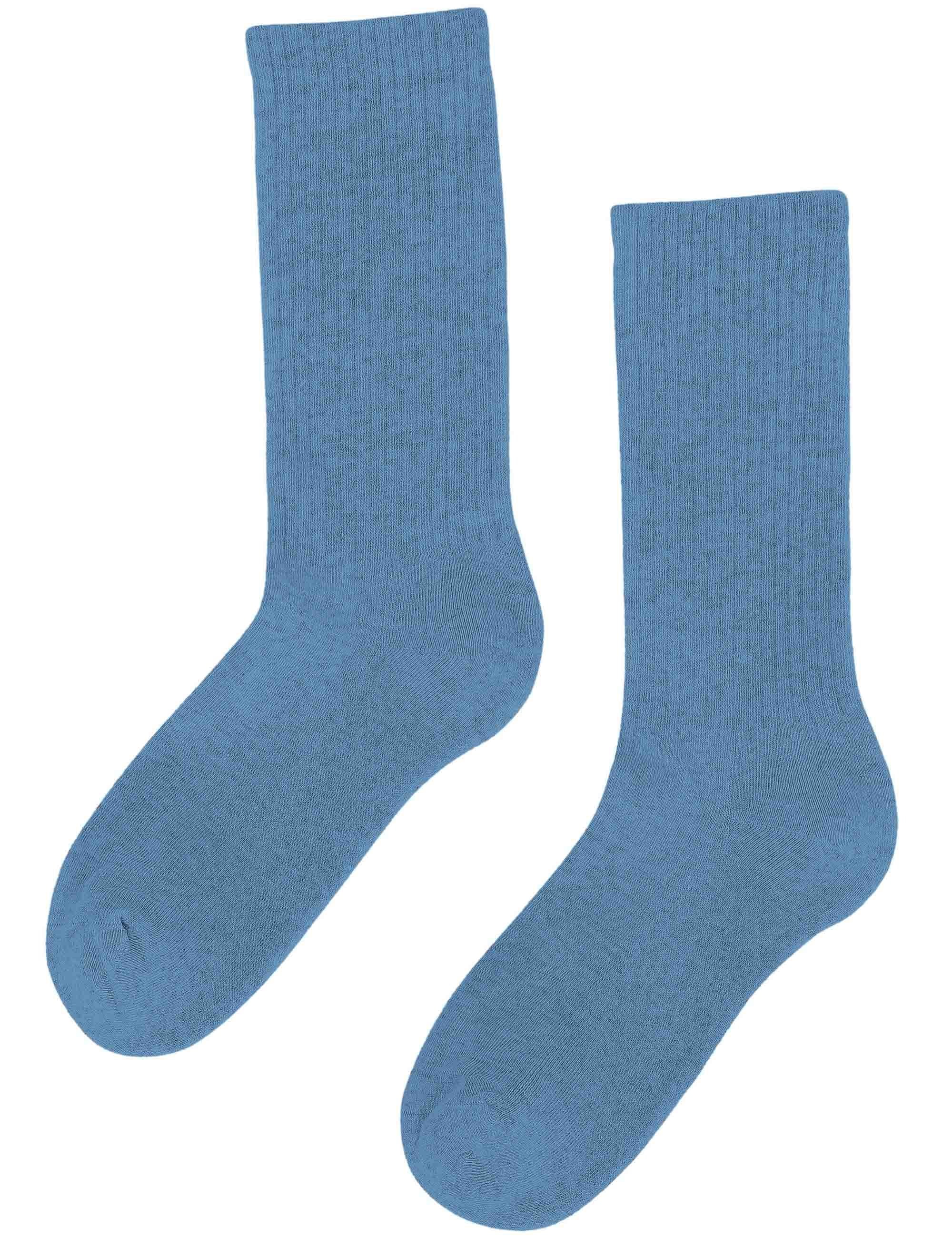 Colorful Standard Woman's Organic Active Socks - Seaside Blue