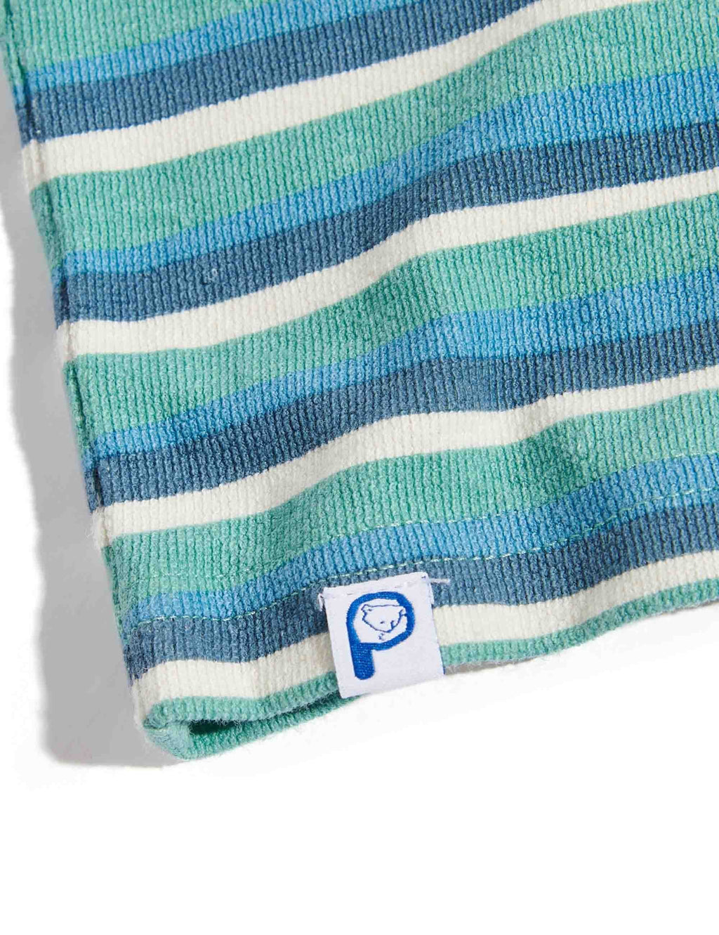 Wave Textured Stripe T-Shirt - Dusty Turquoise