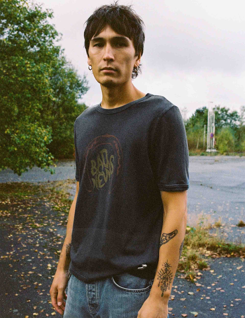 Ricky Bad News T-Shirt - Anthracite