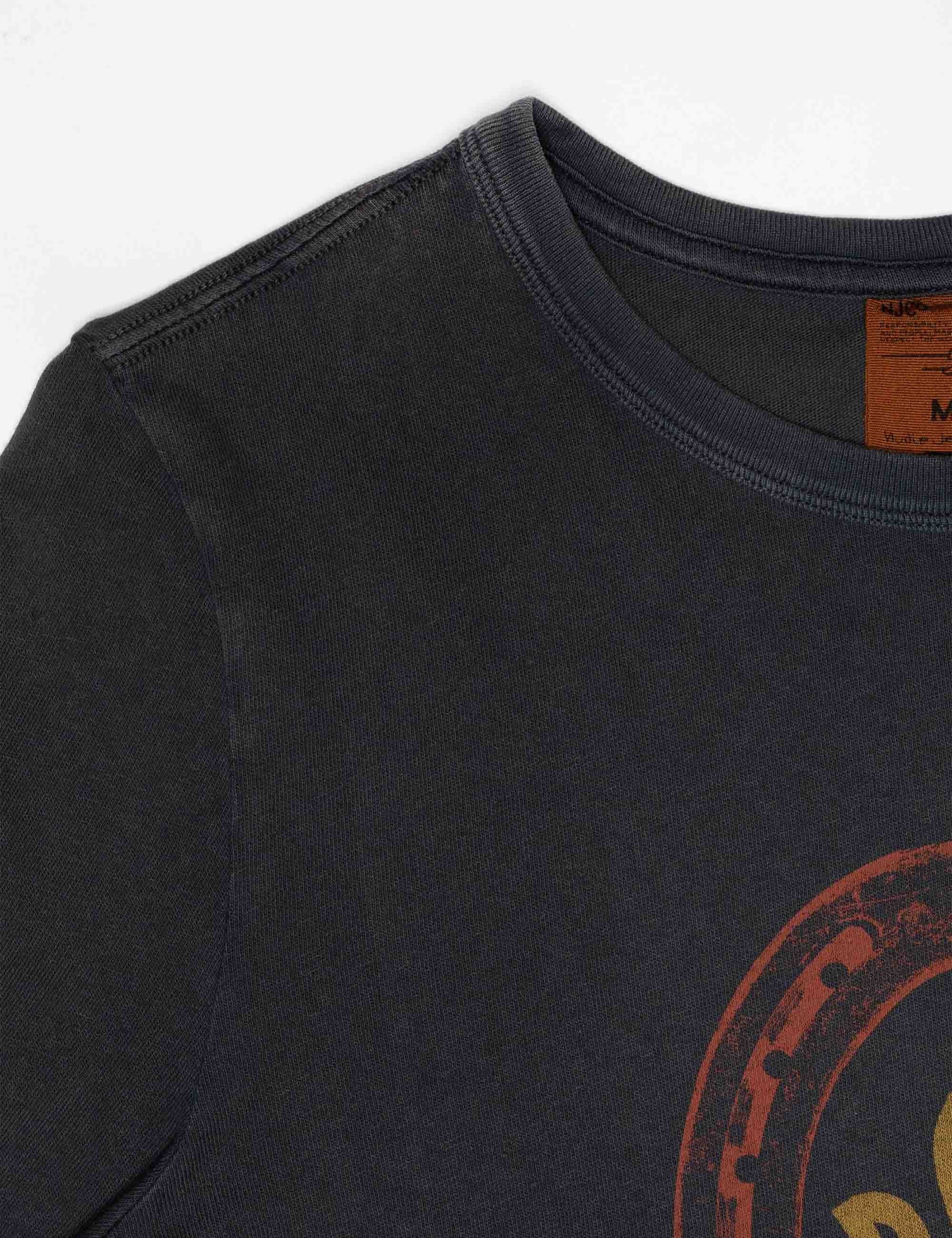 Nudie Jeans Ricky Bad News T-Shirt - Anthracite