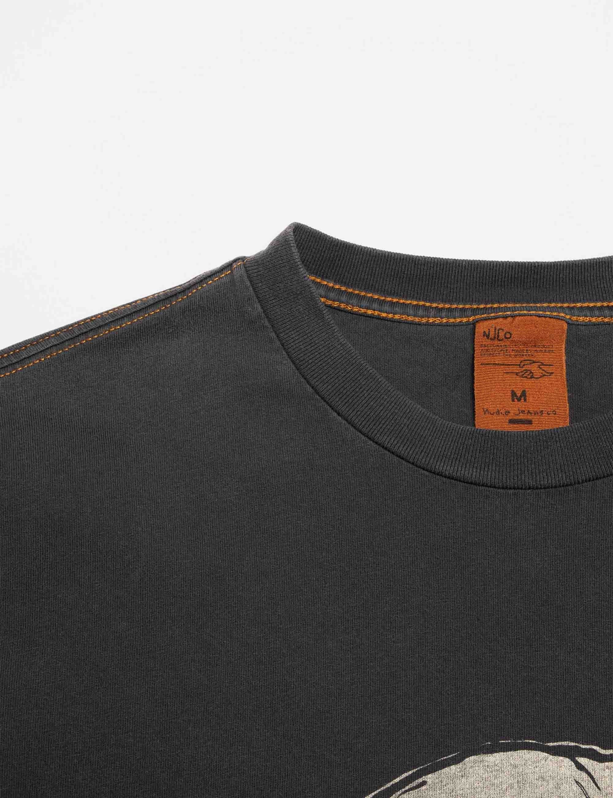 Nudie Jeans Koffe 8 Ball T-Shirt - Anthracite