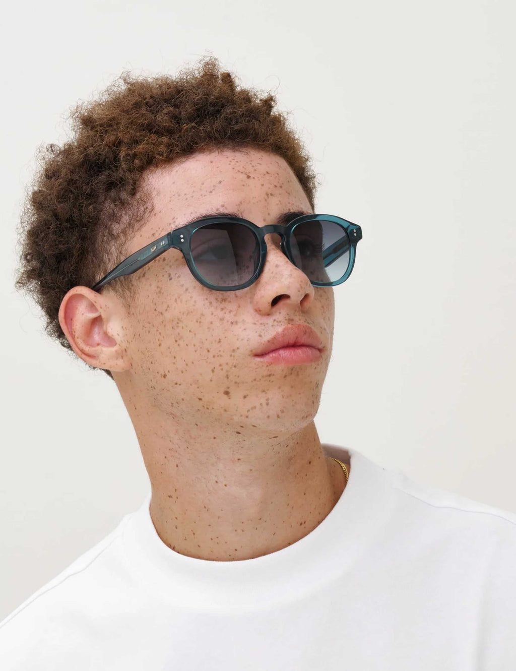 Billie Sunglasses - Turquoise/Gradient Green