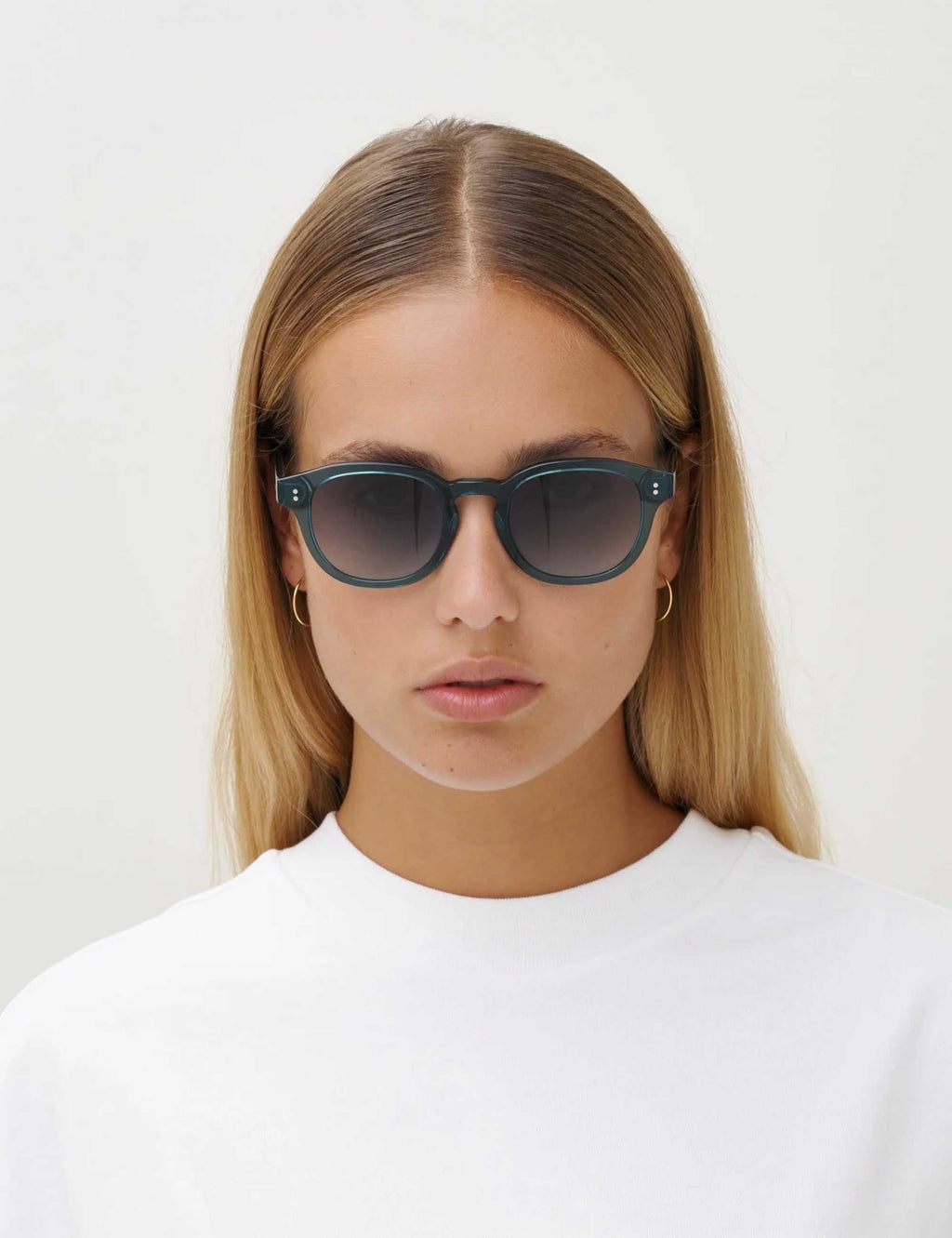 Billie Sunglasses - Turquoise/Gradient Green